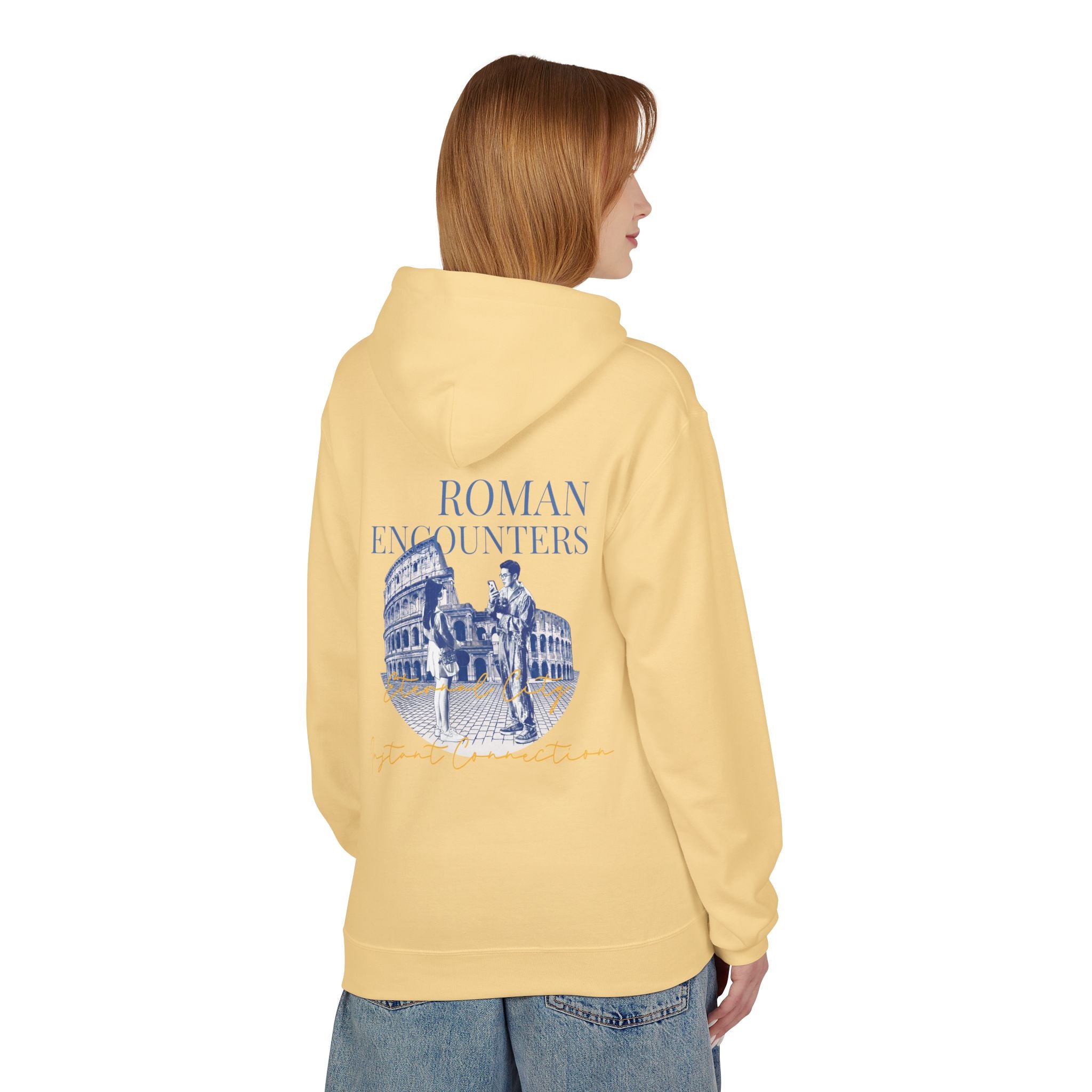 Roman Encounters Hoodie | Colosseum Travel Landmark Sweatshirt