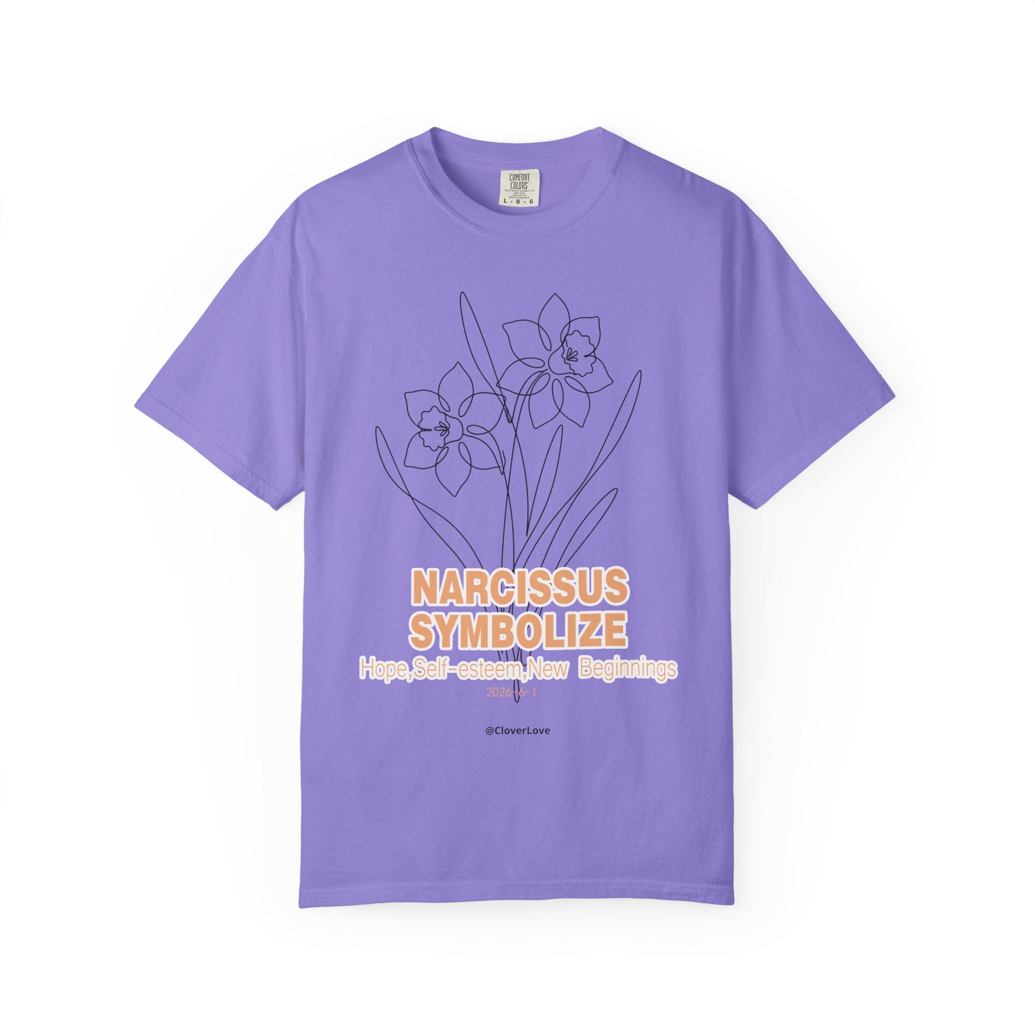 Narcissus Flower T-Shirt - Botanical Graphic Shirt for Flower Lovers