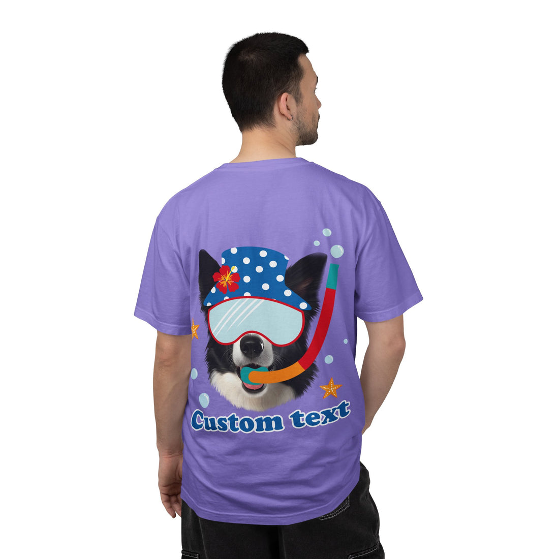 Custom Dog Summer T-Shirt - Funny Beach Diving Dog Tee, Dog Lover Gift
