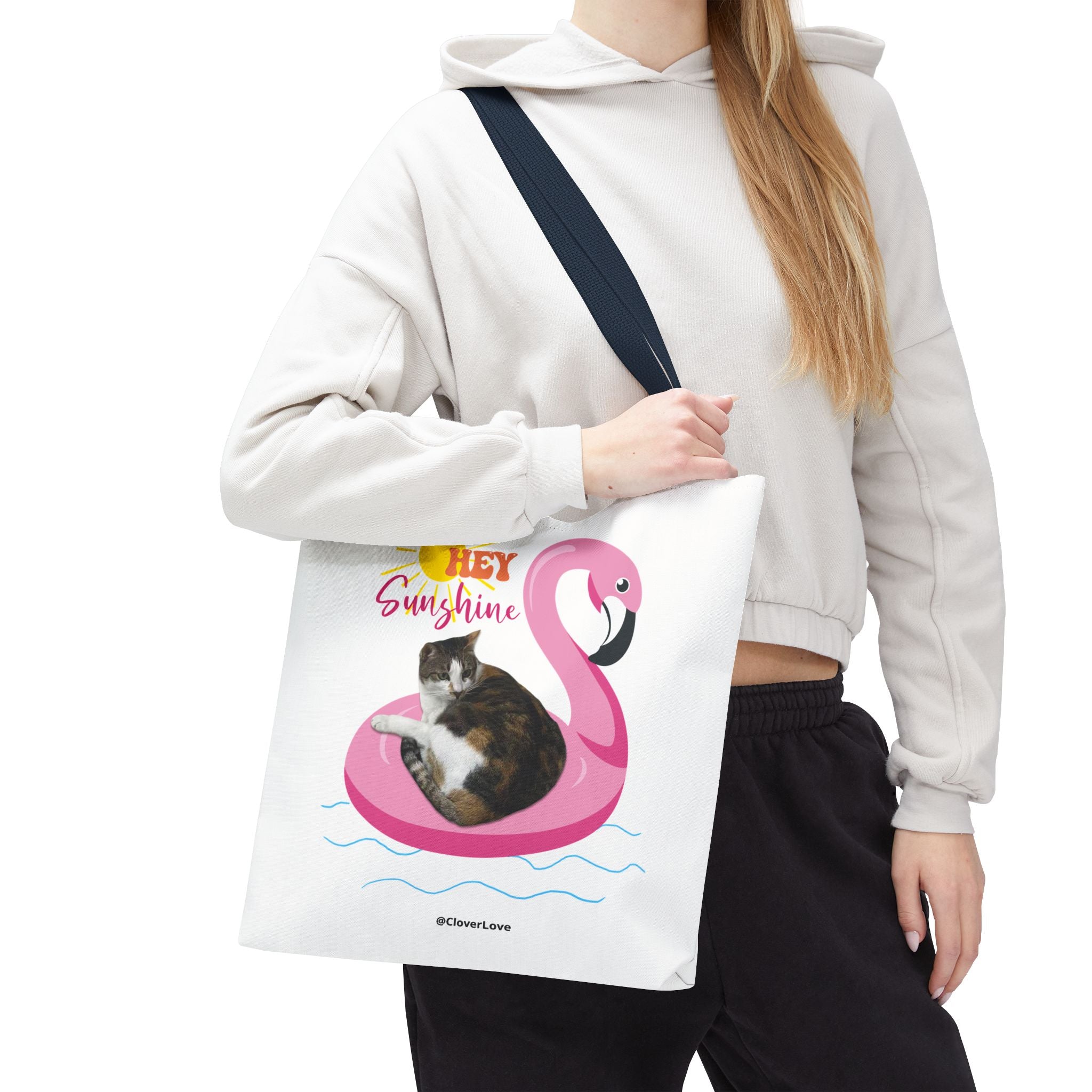 Custom Cat Tote Bag | Personalized Pet Photo Summer Bag