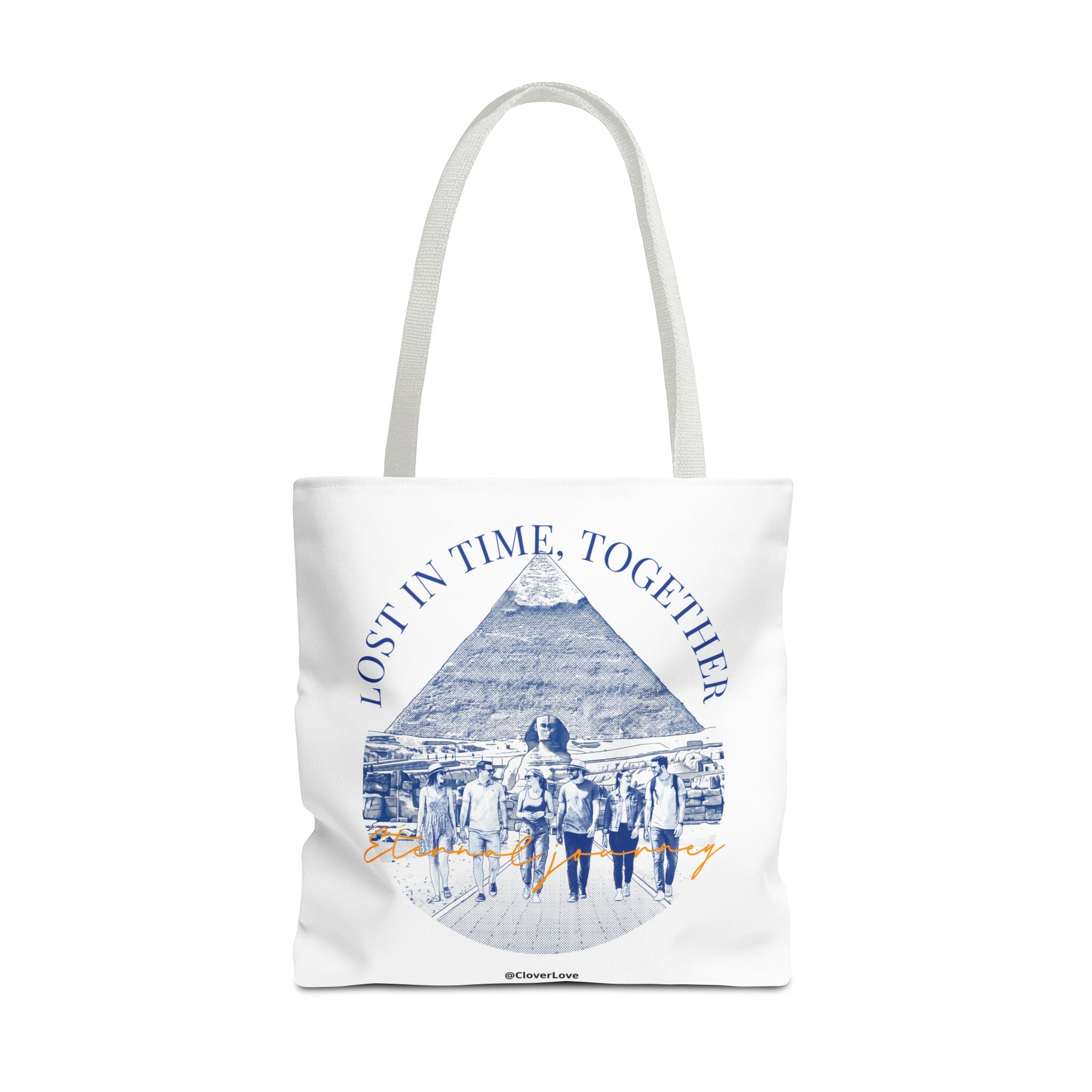 Egypt Pyramid Tote Bag | Vintage Travel Explorer Canvas Bag