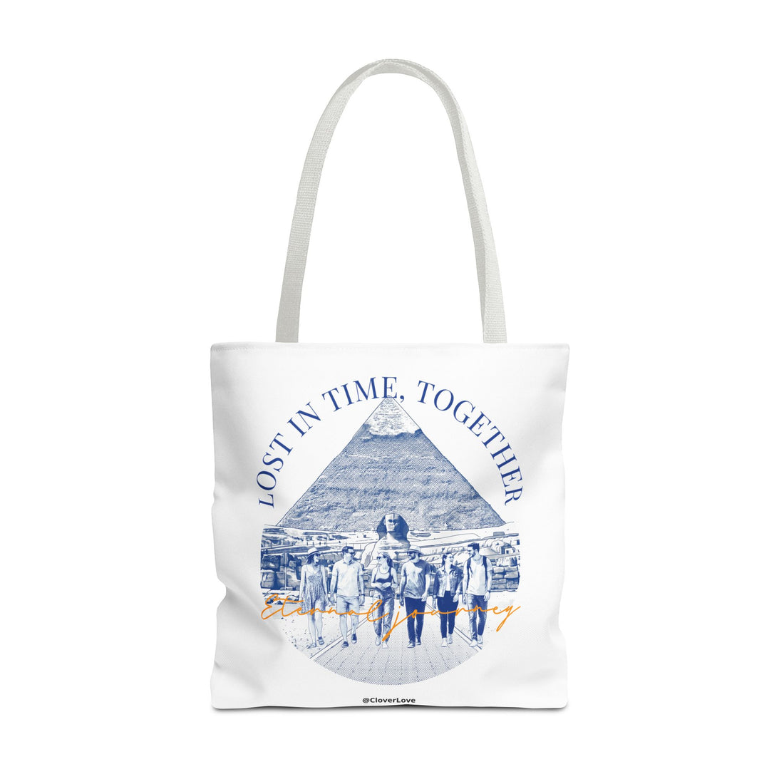 Egypt Pyramid Tote Bag | Vintage Travel Explorer Canvas Bag