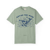 Cat Riding Whale T-Shirt - Cute Ocean Cat Graphic Tee, Fantasy Wave Shirt for Cat Lovers