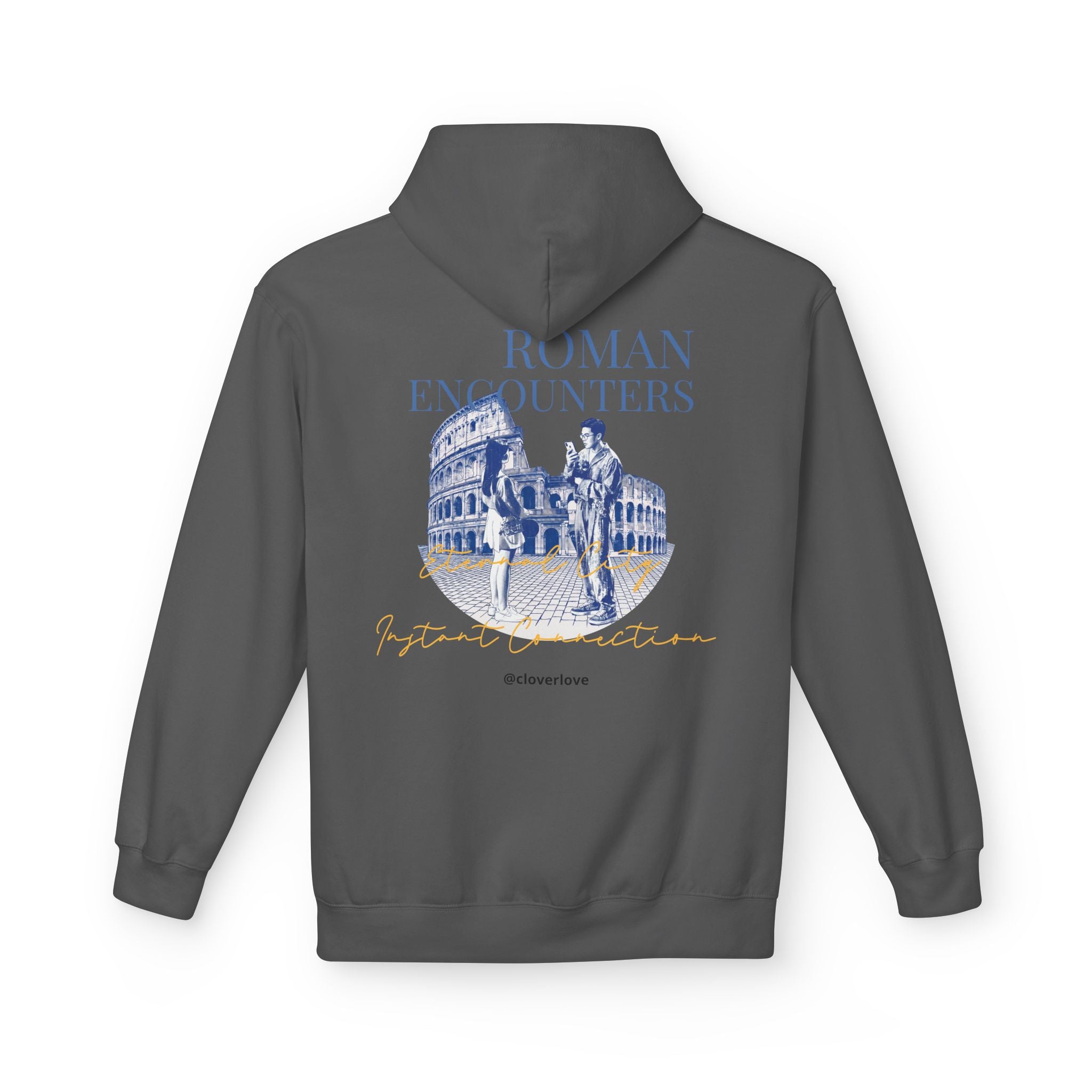 Kapuzenpullover „Römische Begegnungen“ | Kolosseum Reise-Wahrzeichen Sweatshirt