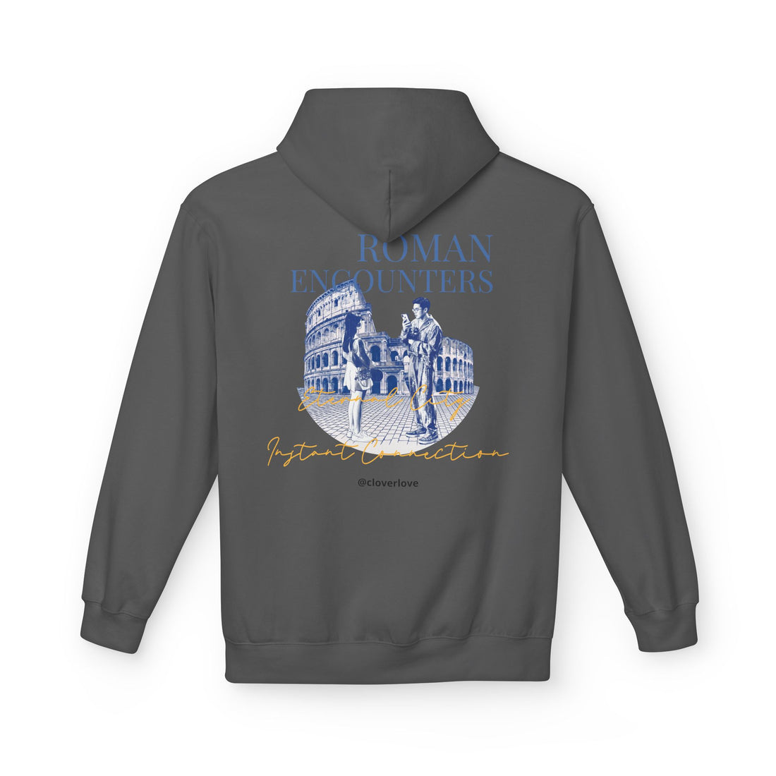 Kapuzenpullover „Römische Begegnungen“ | Kolosseum Reise-Wahrzeichen Sweatshirt