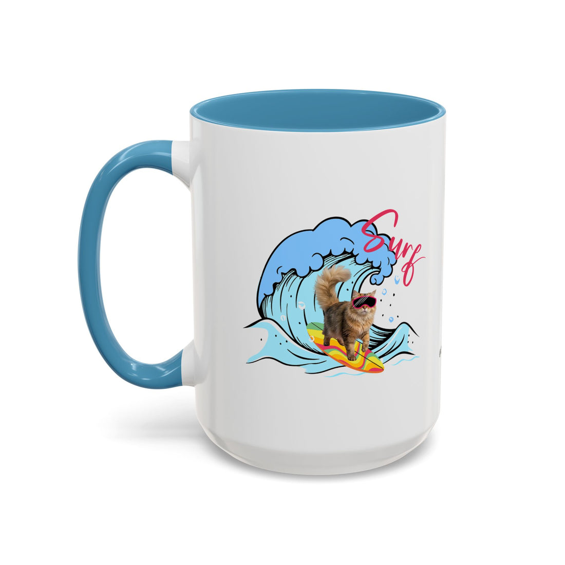 Summer Diving Dog Mug | Personalized Dog Photo Coffee Cup With Custom Text