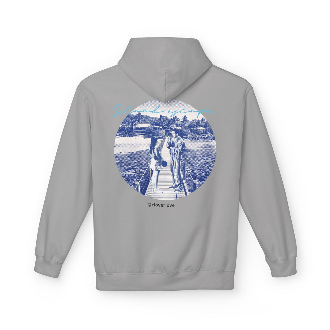 Kapuzenpulli für den Tropenurlaub | Romantisches Strandreise-Grafik-Sweatshirt