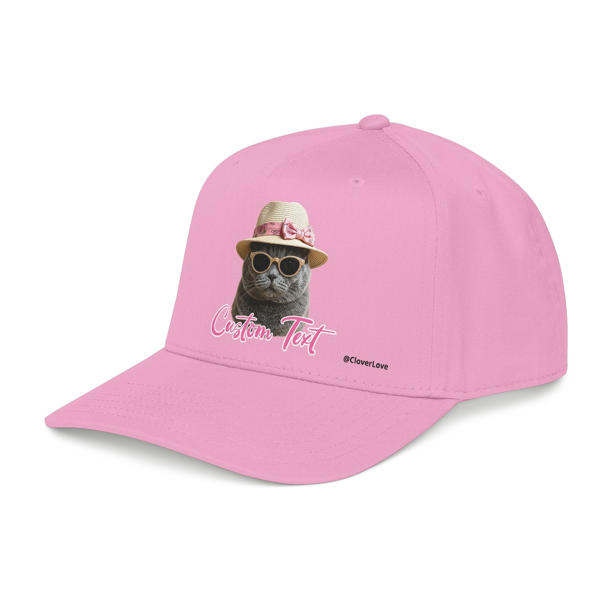 Cute Cat Photo Hat | Personalized Pet Lover Baseball Cap