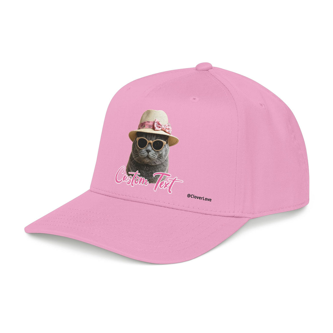 Cute Cat Photo Hat | Personalized Pet Lover Baseball Cap