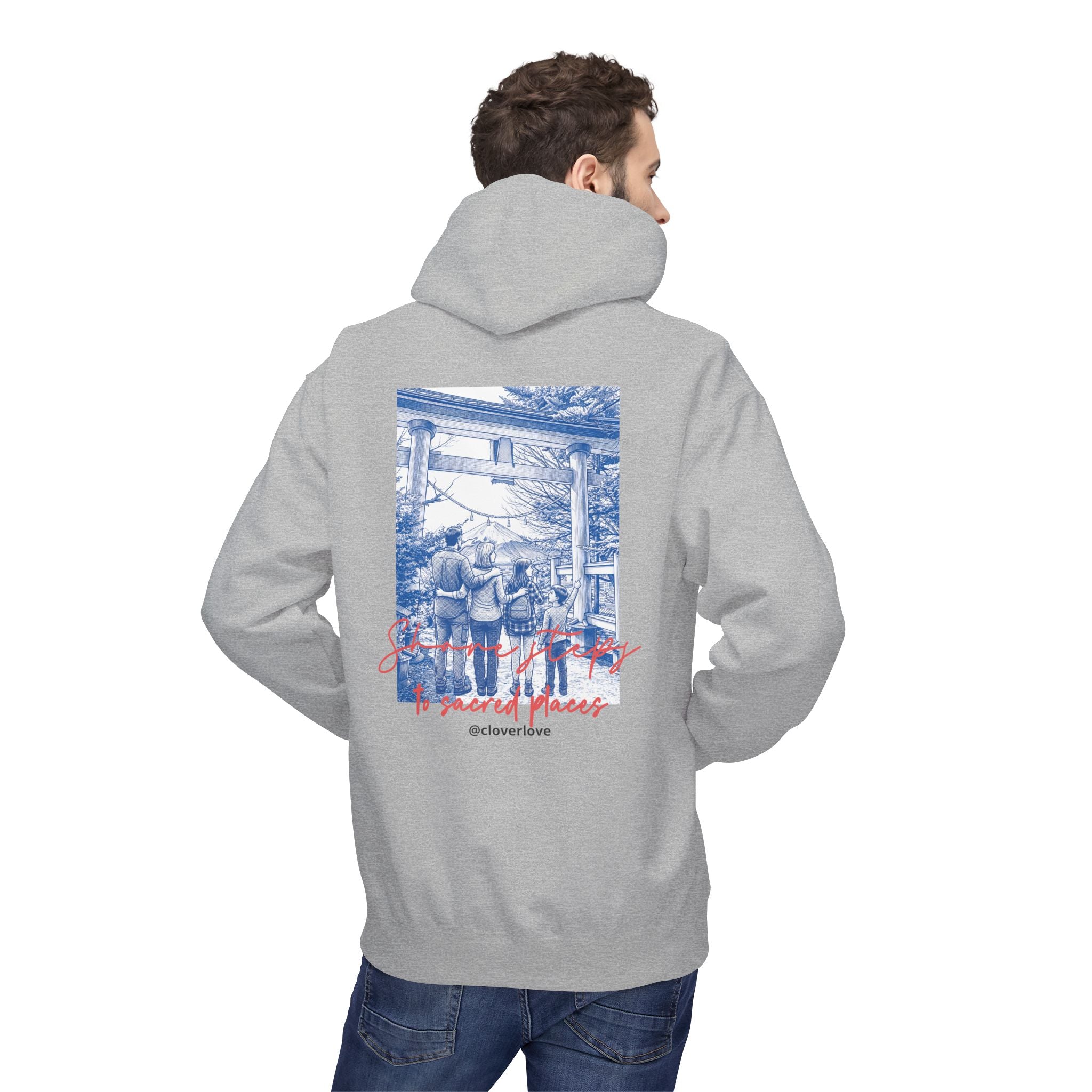 Sacred Places Hoodie | Vintage Reise-Wahrzeichen Sweatshirt