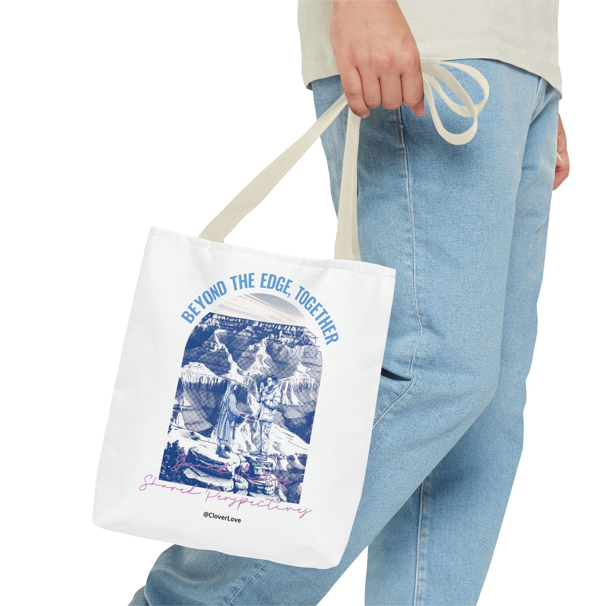 Beyond The Edge Travel Tote Bag | Grand Canyon Adventure Canvas Tote Bag for Travel Lovers