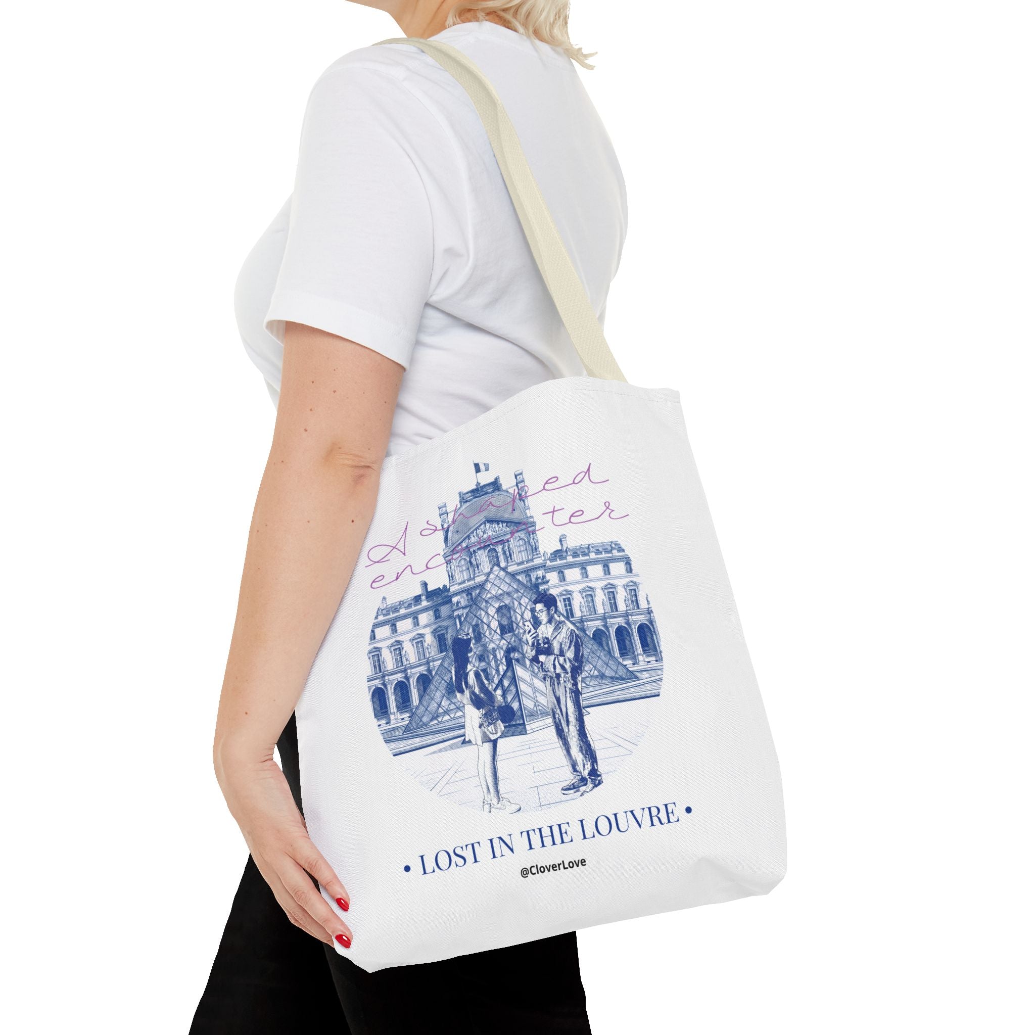 Louvre Paris Tote Bag | Vintage Museum Travel Canvas Bag