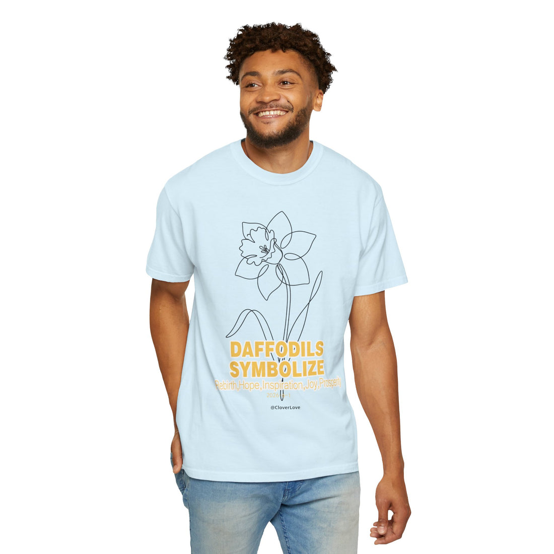Daffodil Flower T-Shirt - Botanical Graphic Shirt for Flower Lovers