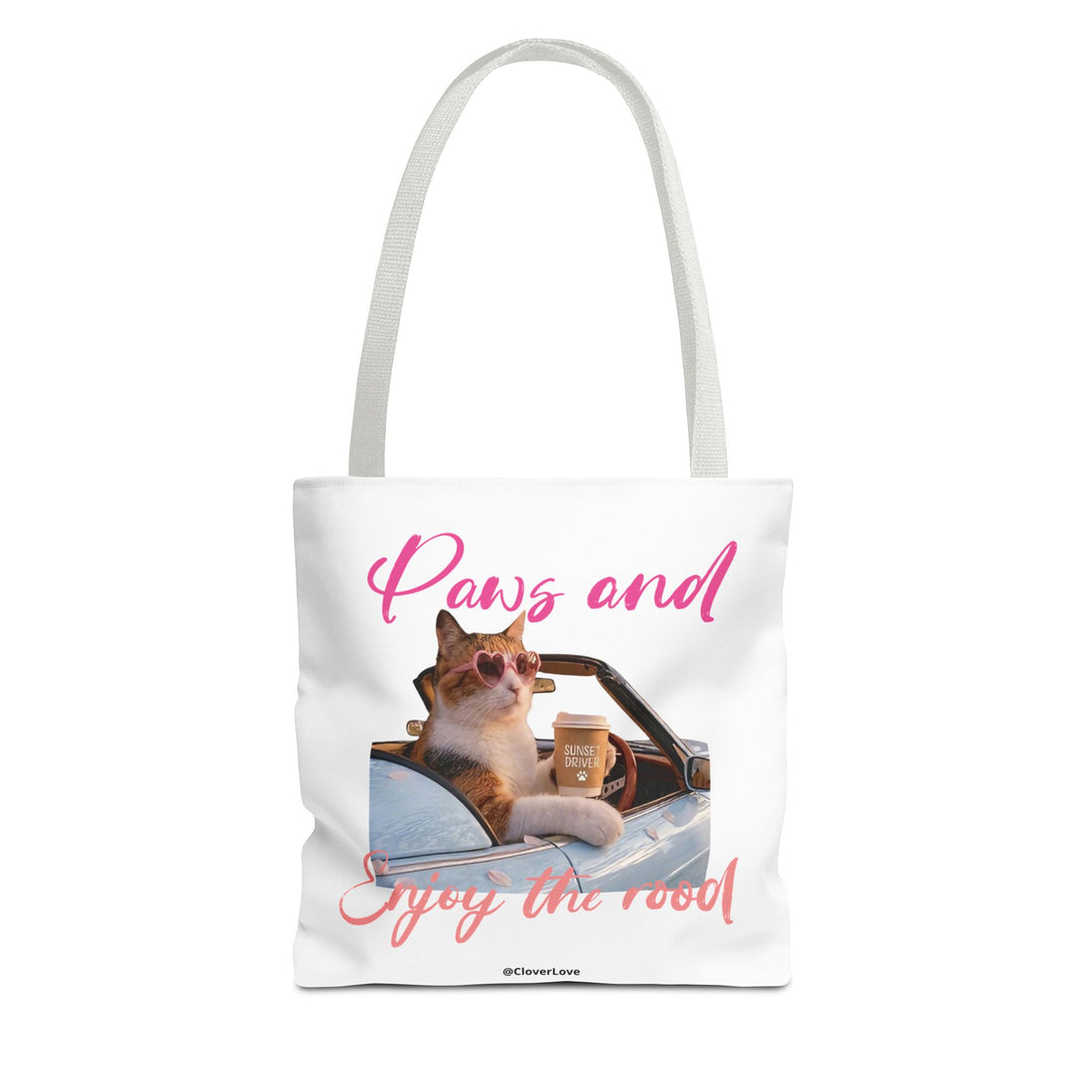 Cute Cat Tote Bag | Custom Cat Photo Personalized Canvas Bag