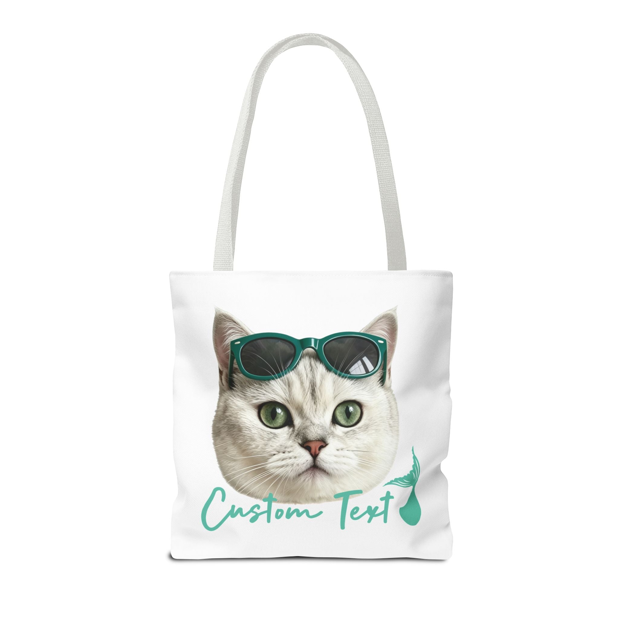 Custom Cat Tote Bag | Personalized Cat Photo Summer Canvas Bag