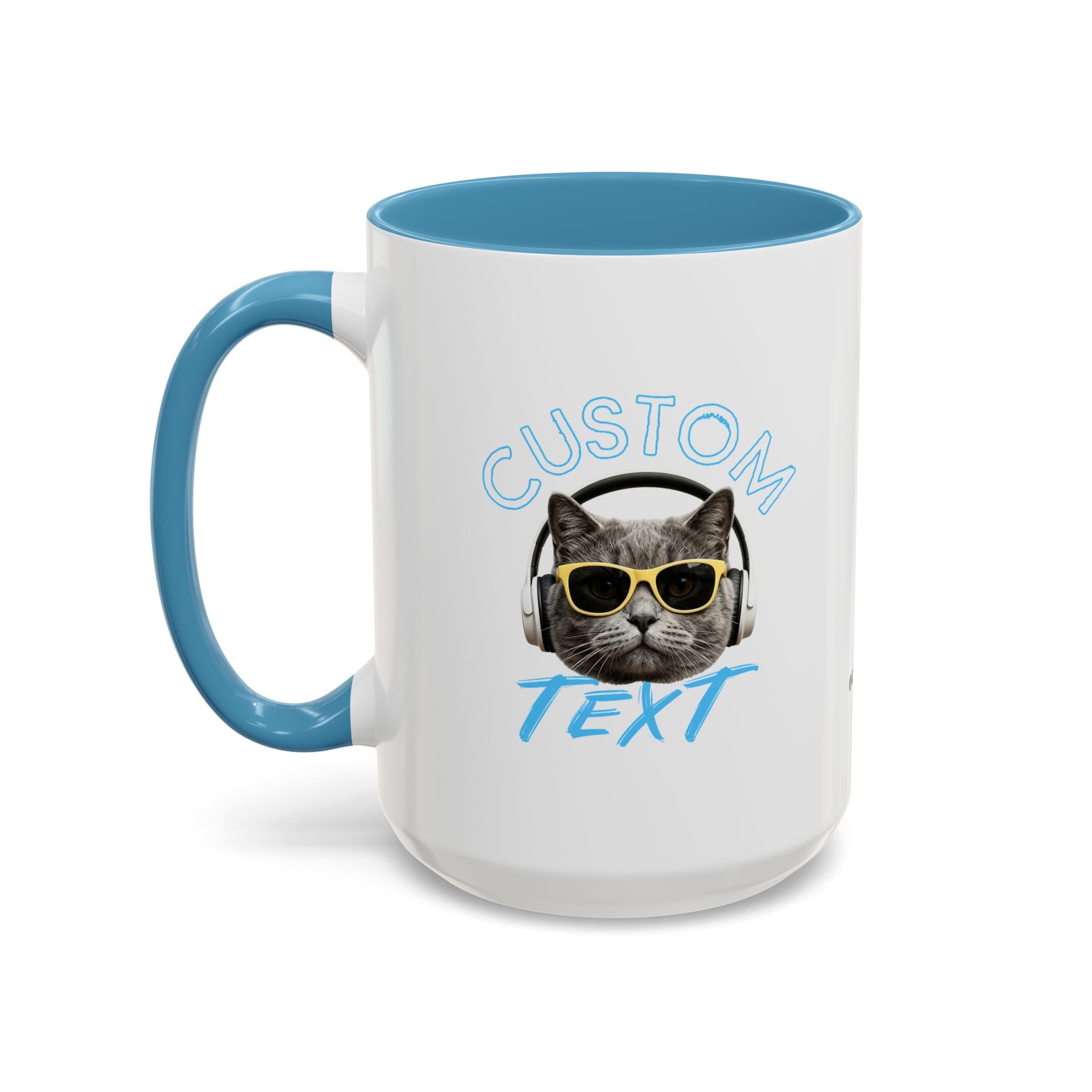 Chill Cat Summer Mug | Personalized Cat Photo Coffee Cup With Custom Text