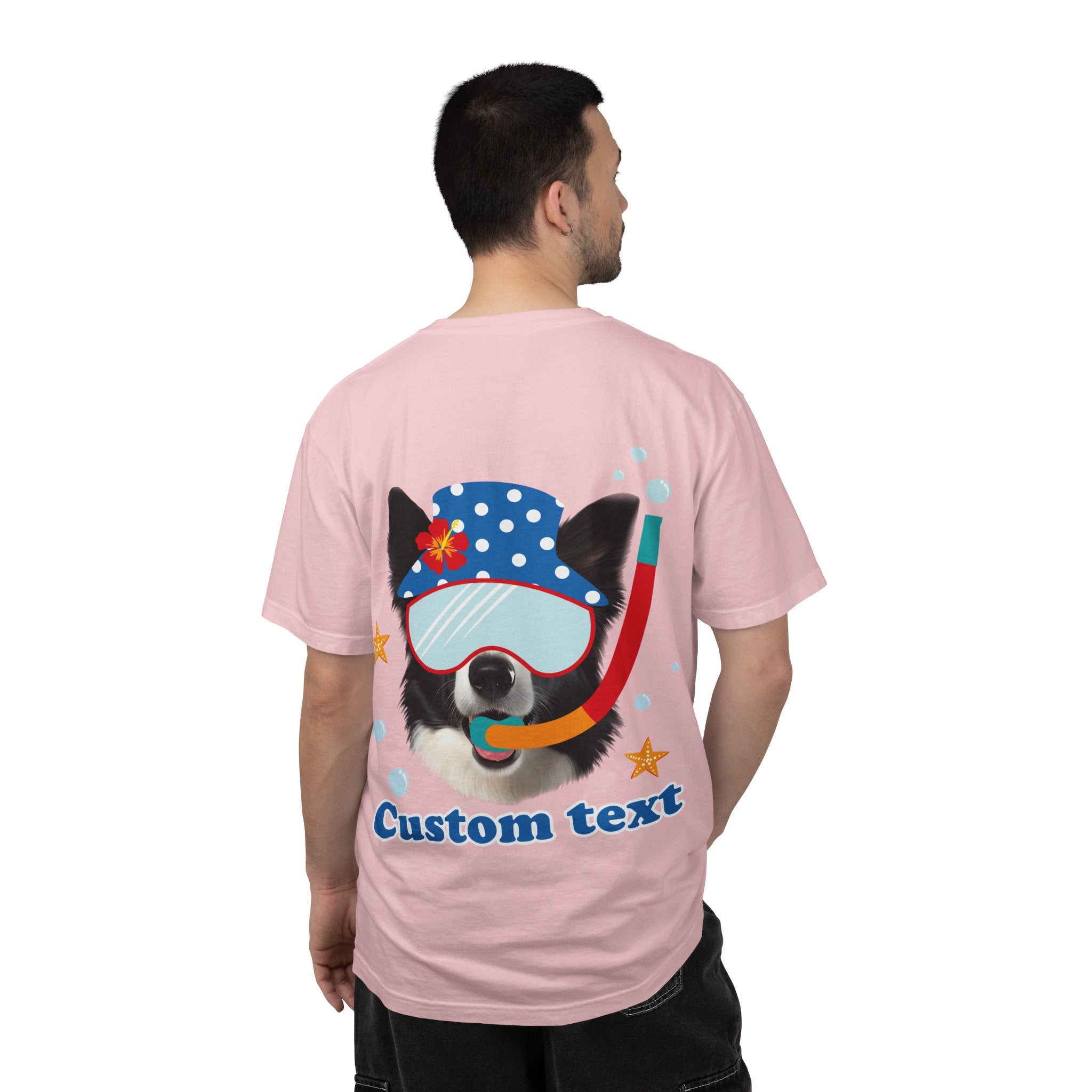 Custom Dog Summer T-Shirt - Funny Beach Diving Dog Tee, Dog Lover Gift