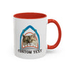 Summer Diving Dog Mug | Personalized Dog Photo Coffee Cup With Custom Text