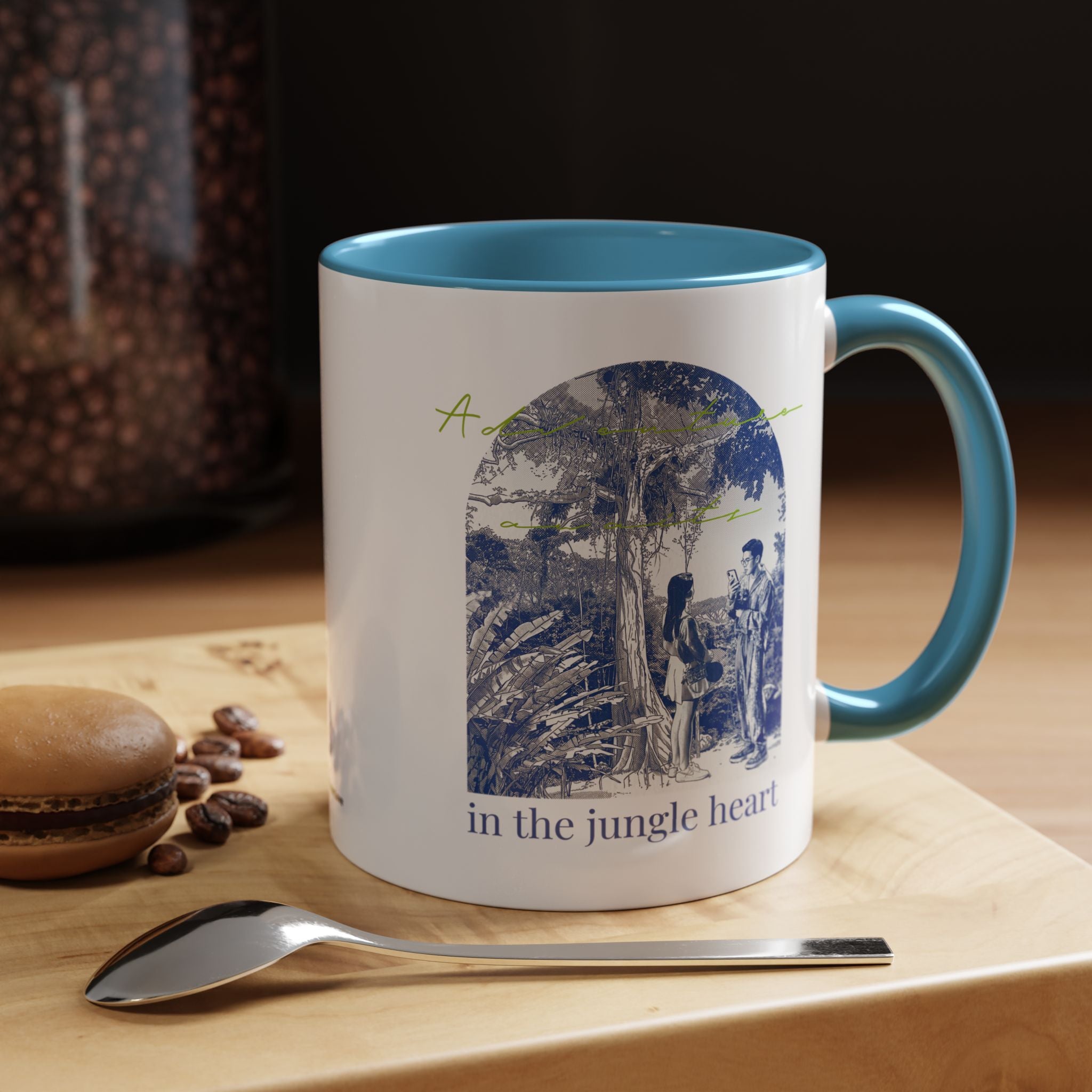 Jungle Adventure Travel Mug - Tropical Nature Coffee Cup for Explorers