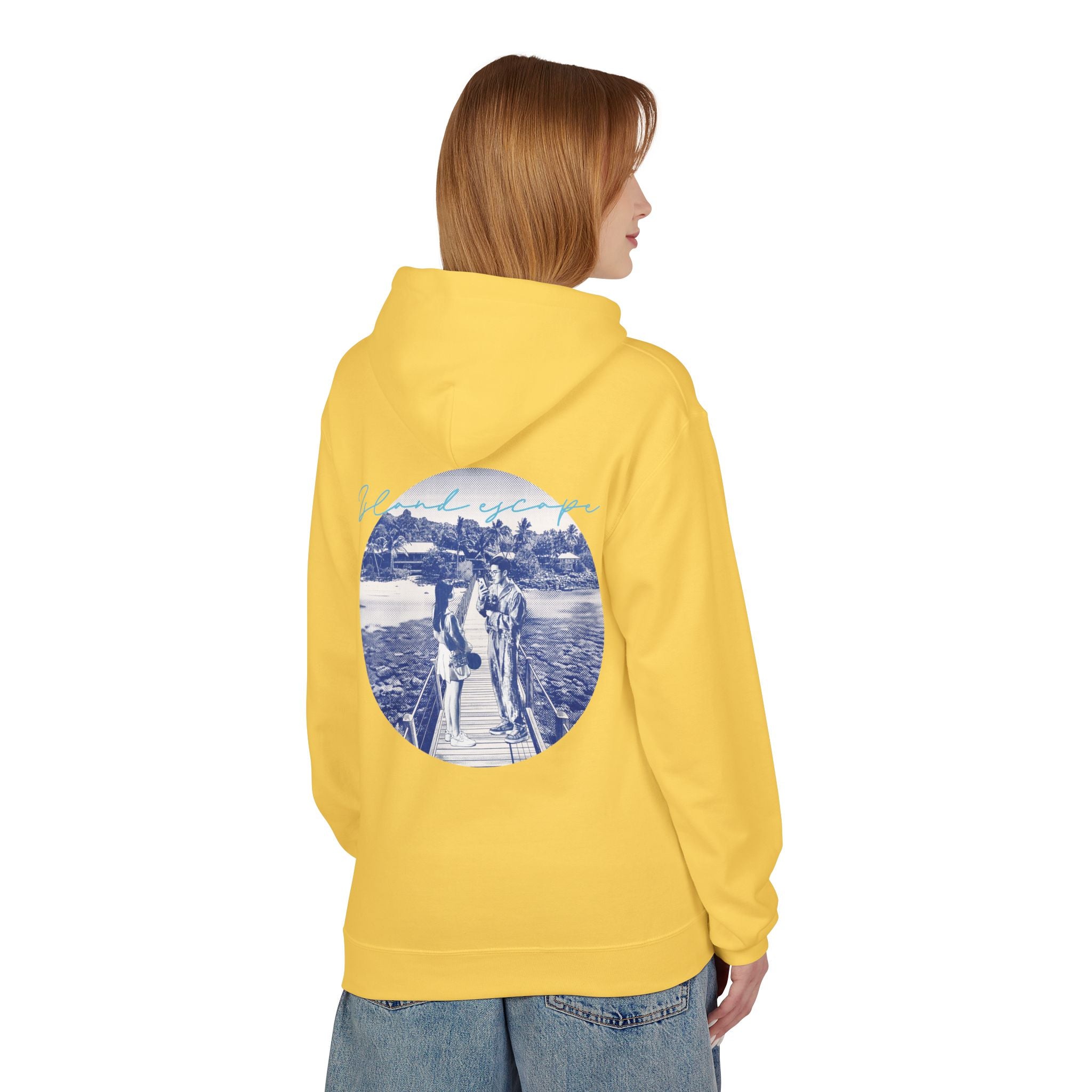 Tropical Vacation Hoodie | Romantic Beach Travel Graphic Sweatshirt