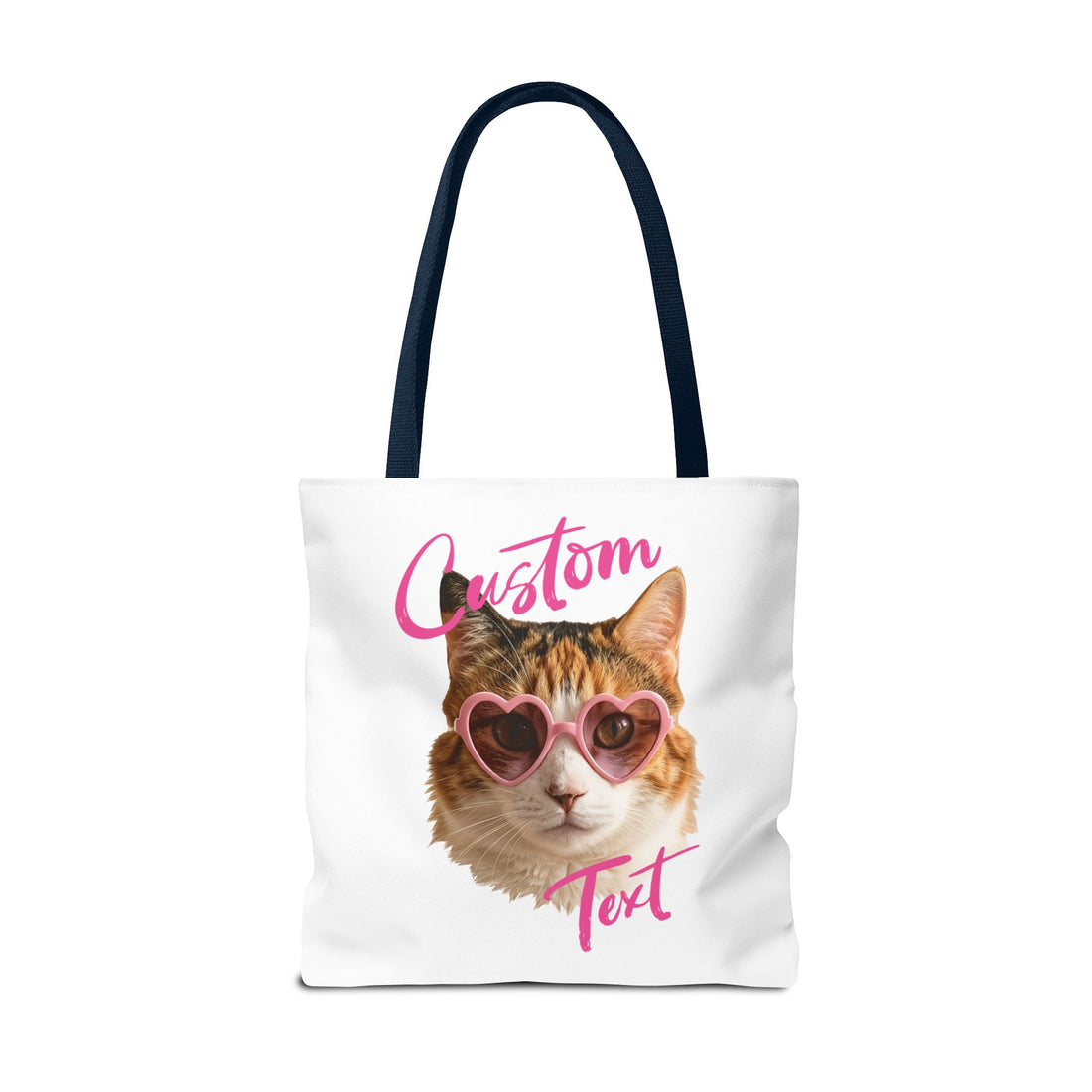 Cute Cat Tote Bag | Custom Cat Photo Personalized Canvas Bag