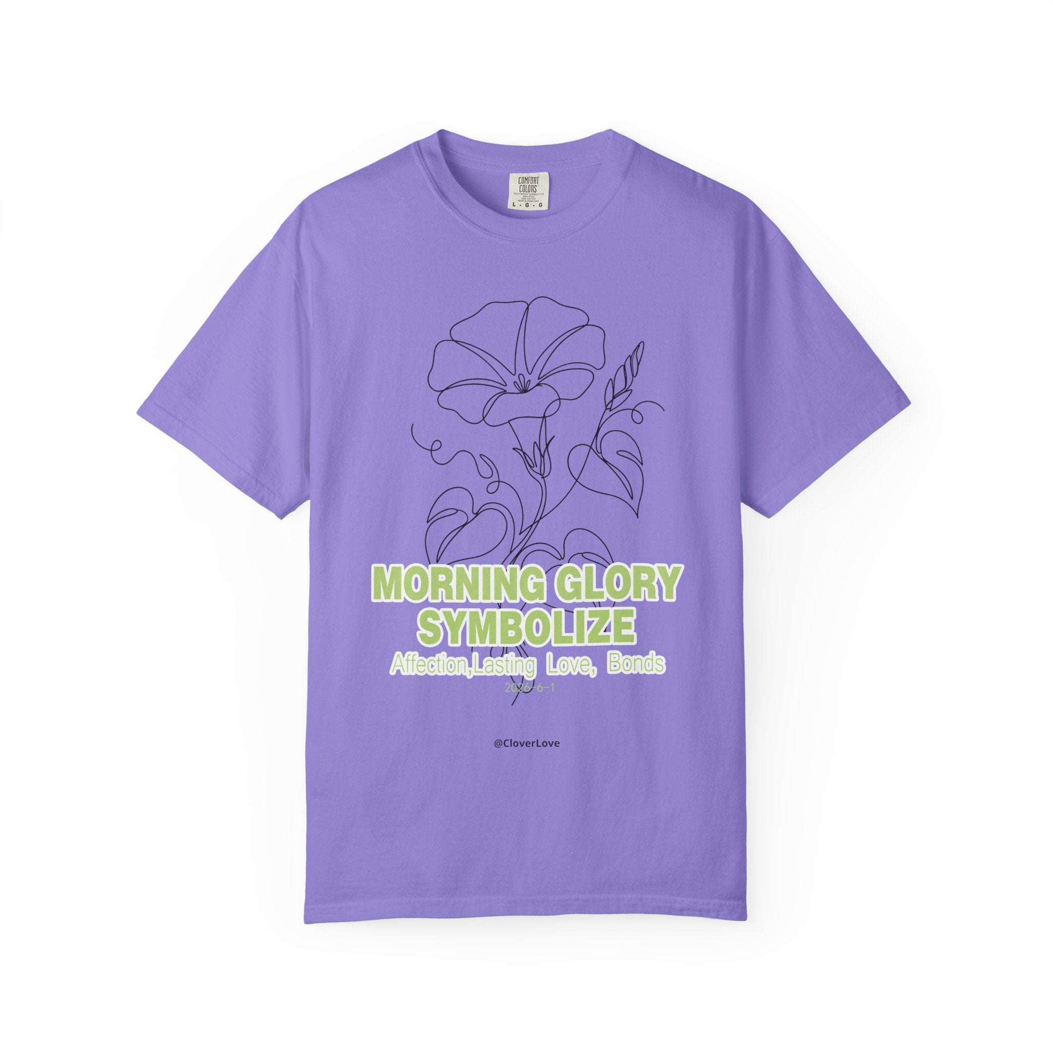 Morning Glory Flower T-Shirt - Botanical Graphic Shirt for Flower Lovers