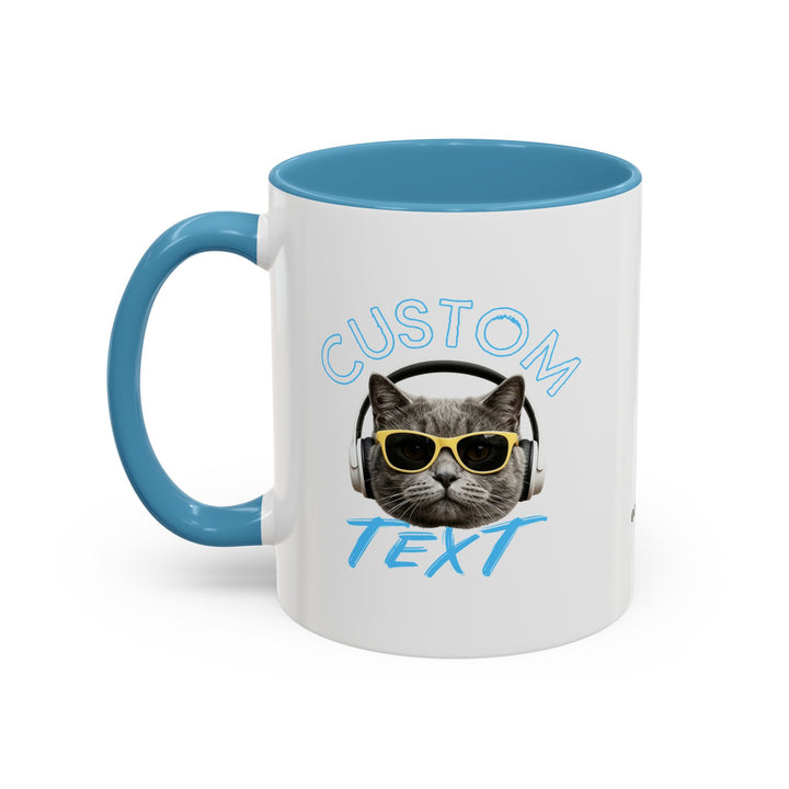 Chill Cat Summer Mug | Personalized Cat Photo Coffee Cup With Custom Text