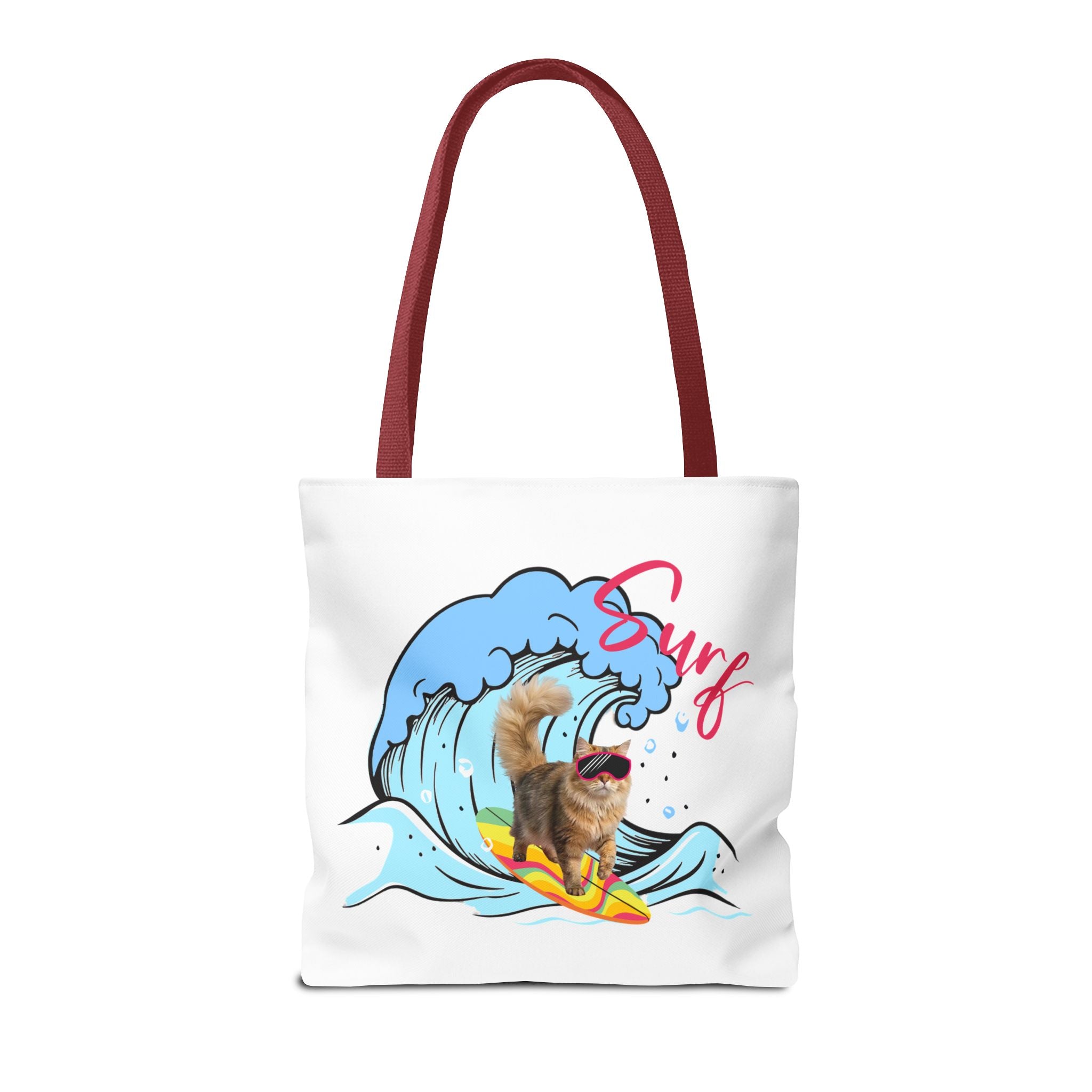 Funny Cat Tote Bag | Custom Pet Photo Shark Summer Bag