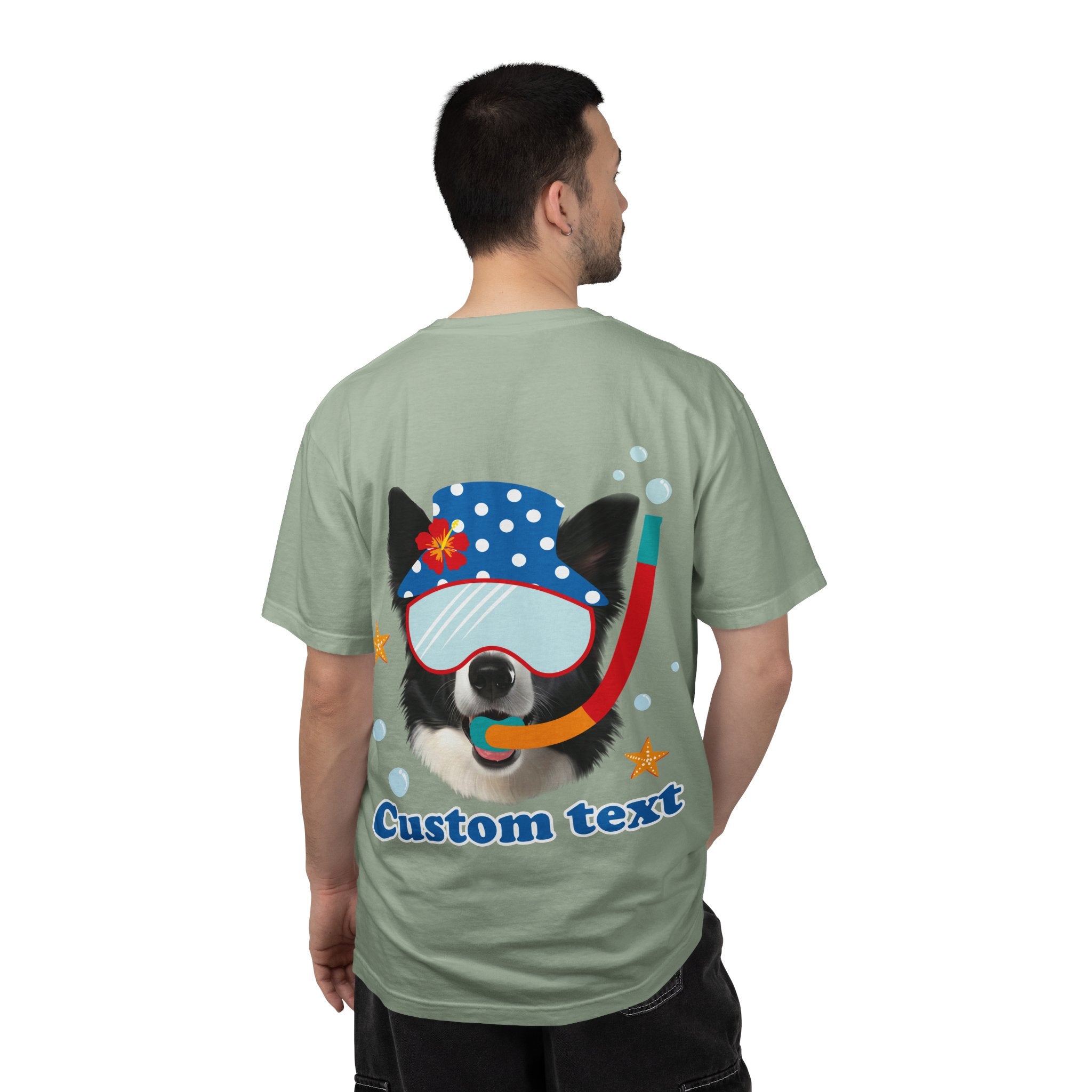Custom Dog Summer T-Shirt - Funny Beach Diving Dog Tee, Dog Lover Gift