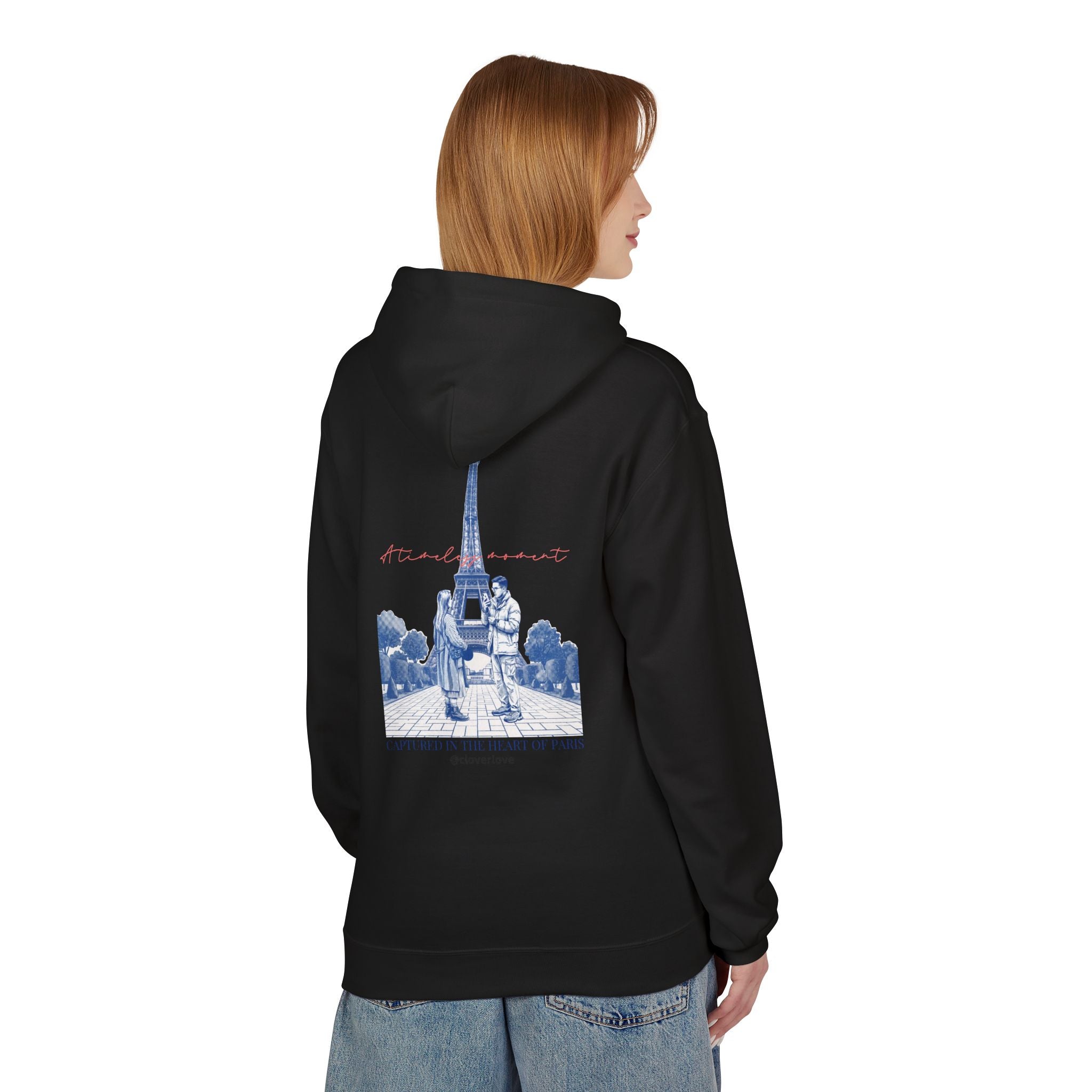 Paris Eiffelturm Hoodie | Romantisches Reise-Grafik-Sweatshirt