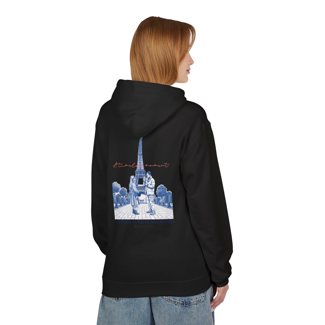 Paris Eiffelturm Hoodie | Romantisches Reise-Grafik-Sweatshirt