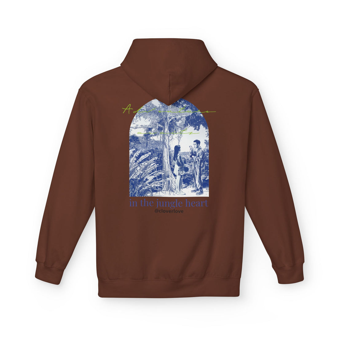 Dschungel-Abenteuer Hoodie – Vintage Tropical Travel Grafik Pullover Sweatshirt