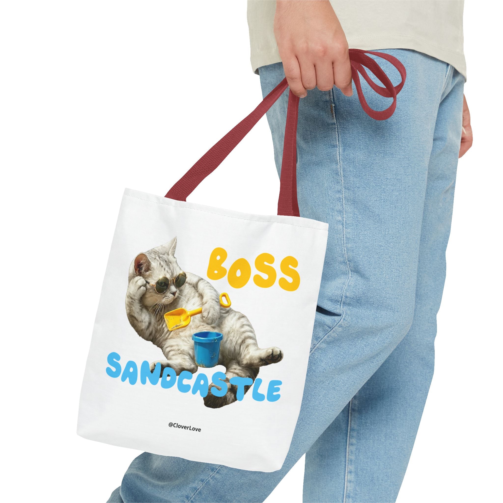Funny Cat Tote Bag | Custom Pet Photo Personalized Canvas Bag