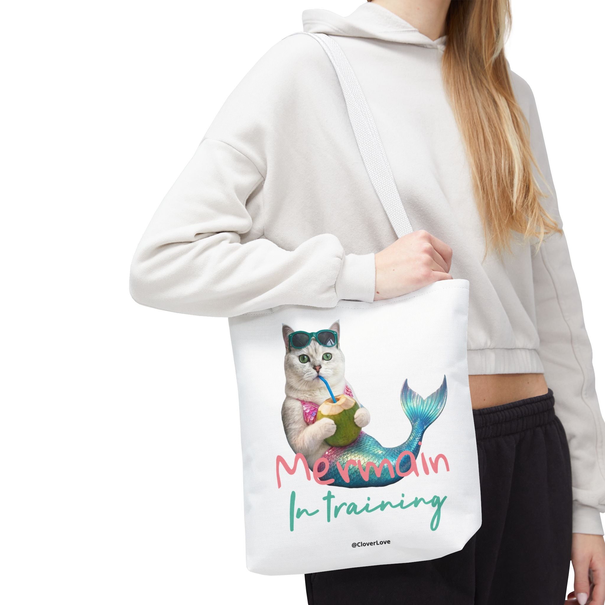 Custom Cat Tote Bag | Personalized Cat Photo Summer Canvas Bag