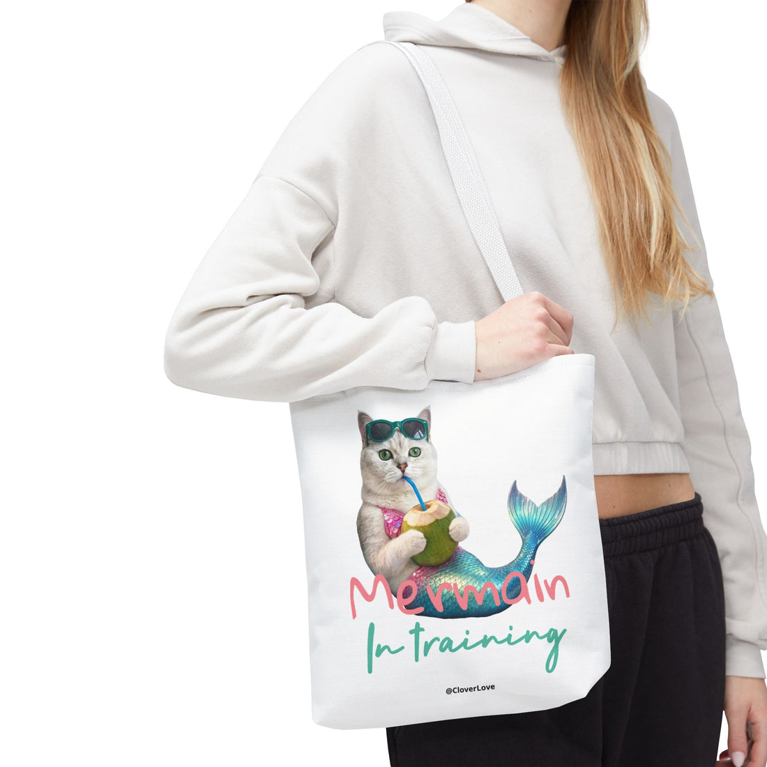 Custom Cat Tote Bag | Personalized Cat Photo Summer Canvas Bag
