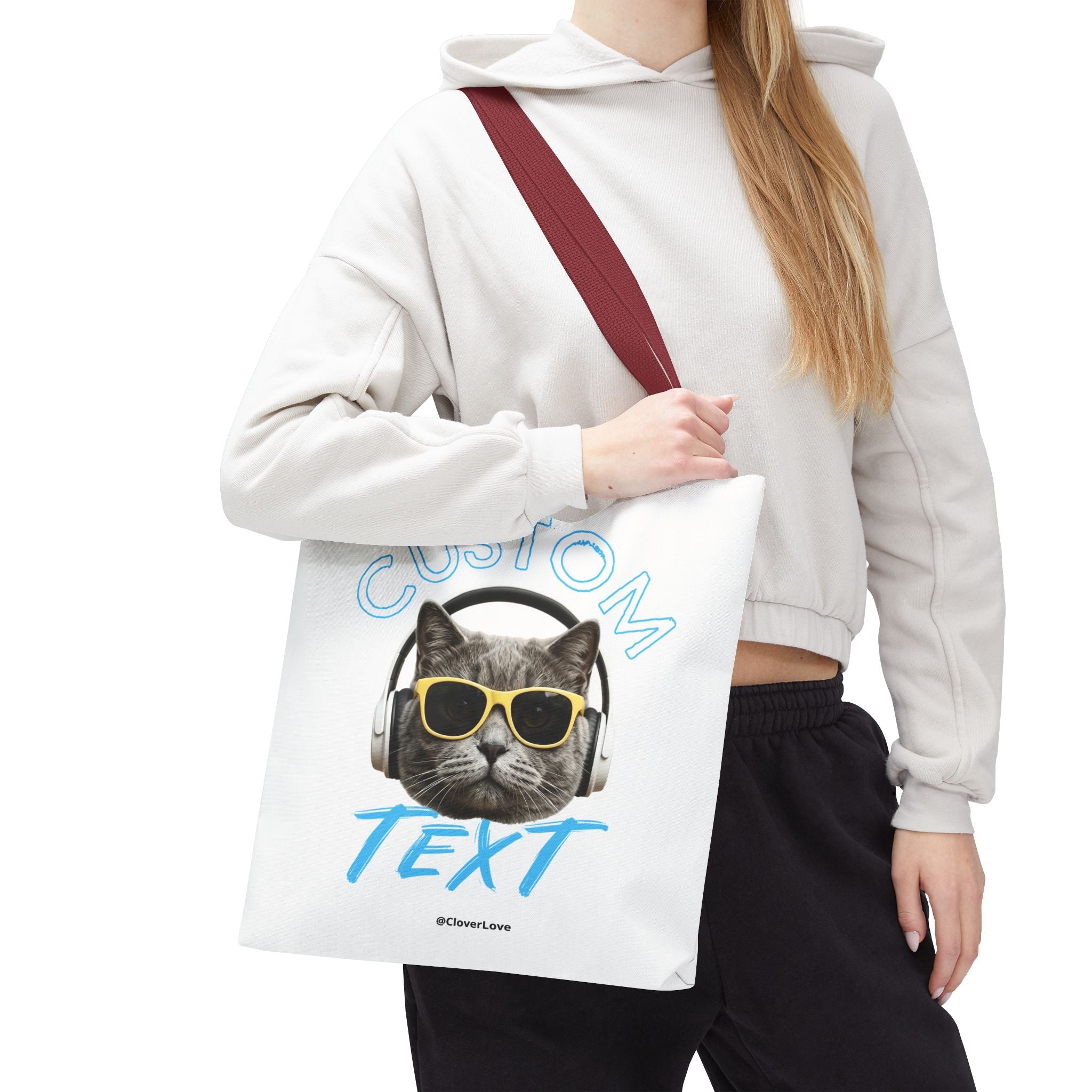 Summer Chill Cat Tote Bag | Funny Cat Lover Beach Bag