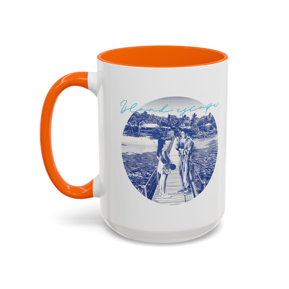 Island Escape Travel Mug - Tropical Beach Coffee Cup for Travelers