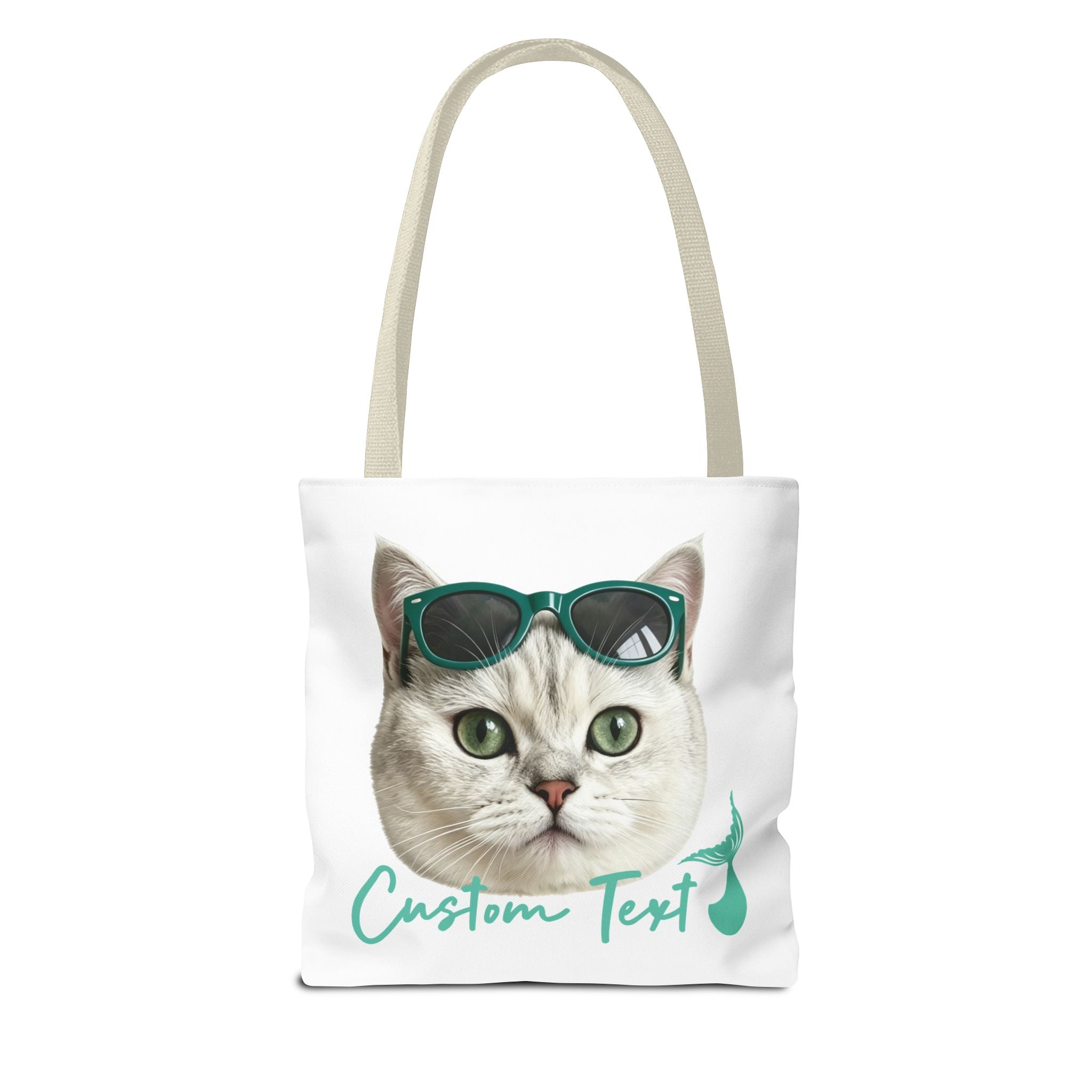 Custom Cat Tote Bag | Personalized Cat Photo Summer Canvas Bag