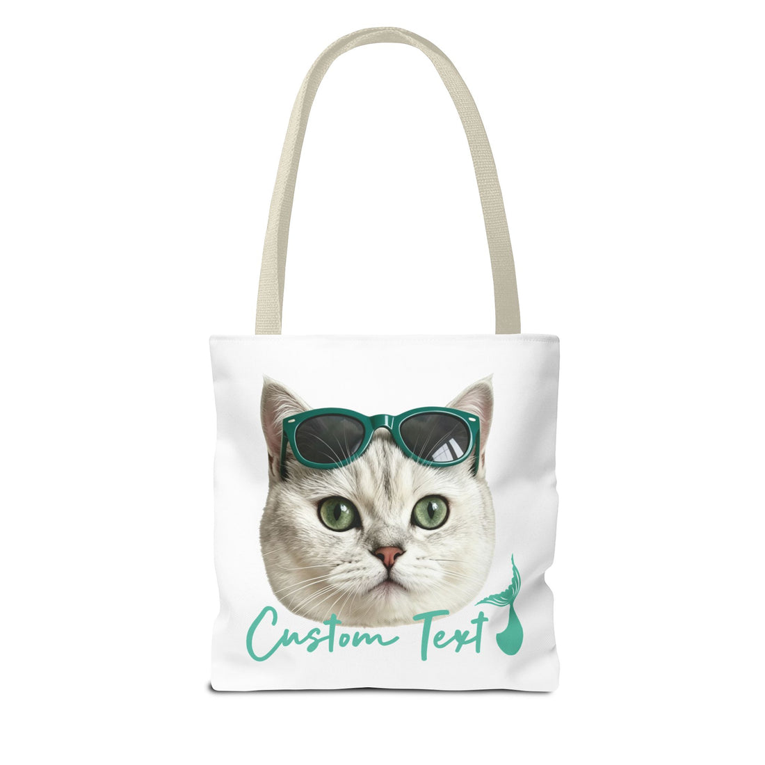 Custom Cat Tote Bag | Personalized Cat Photo Summer Canvas Bag