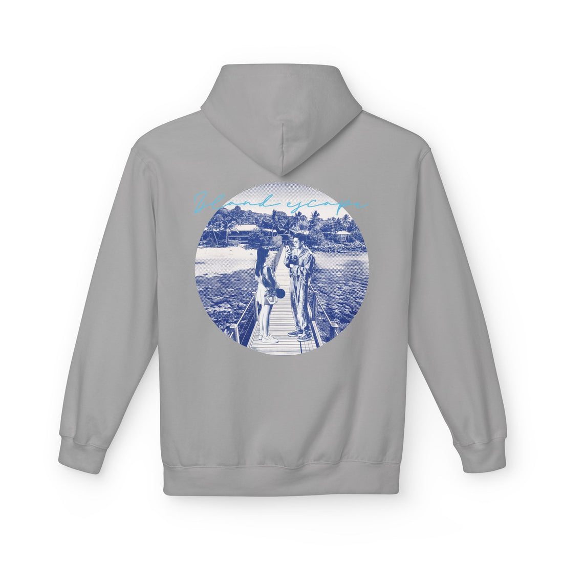 Tropical Vacation Hoodie | Romantic Beach Travel Graphic Sweatshirt