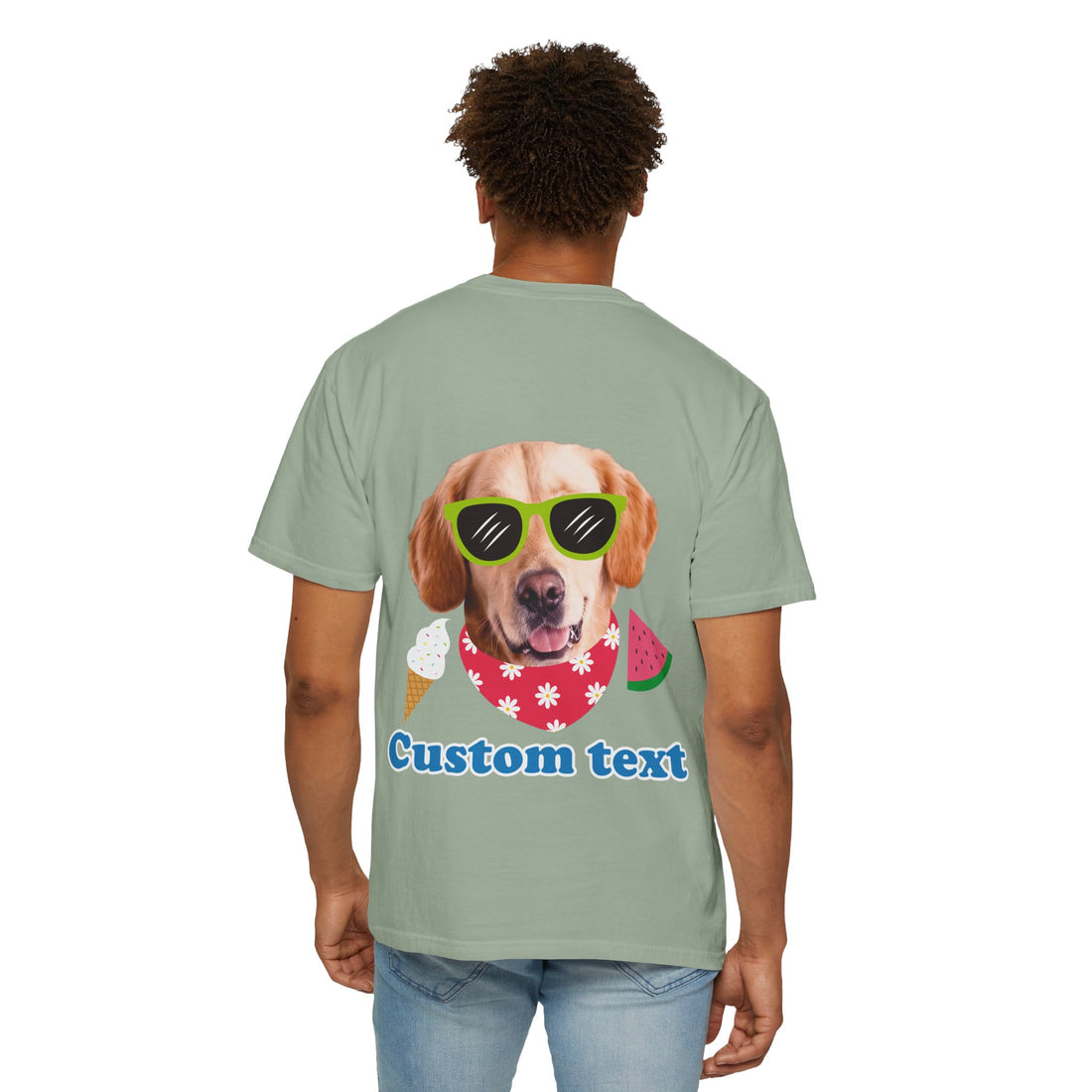 Custom Dog Summer T-Shirt - Funny Beach Dog Tee, Dog Lover Gift
