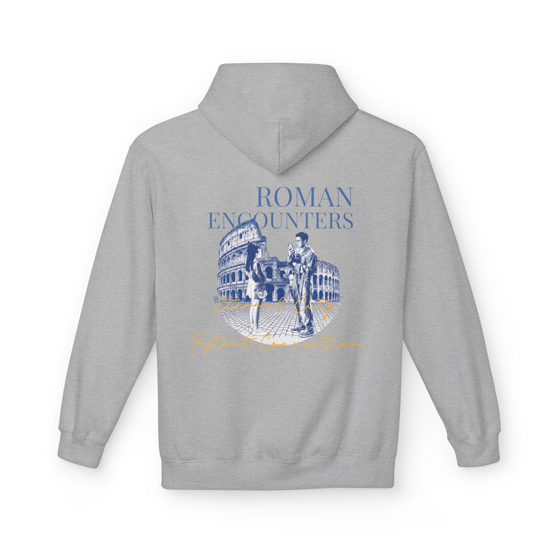 Roman Encounters Hoodie | Colosseum Travel Landmark Sweatshirt