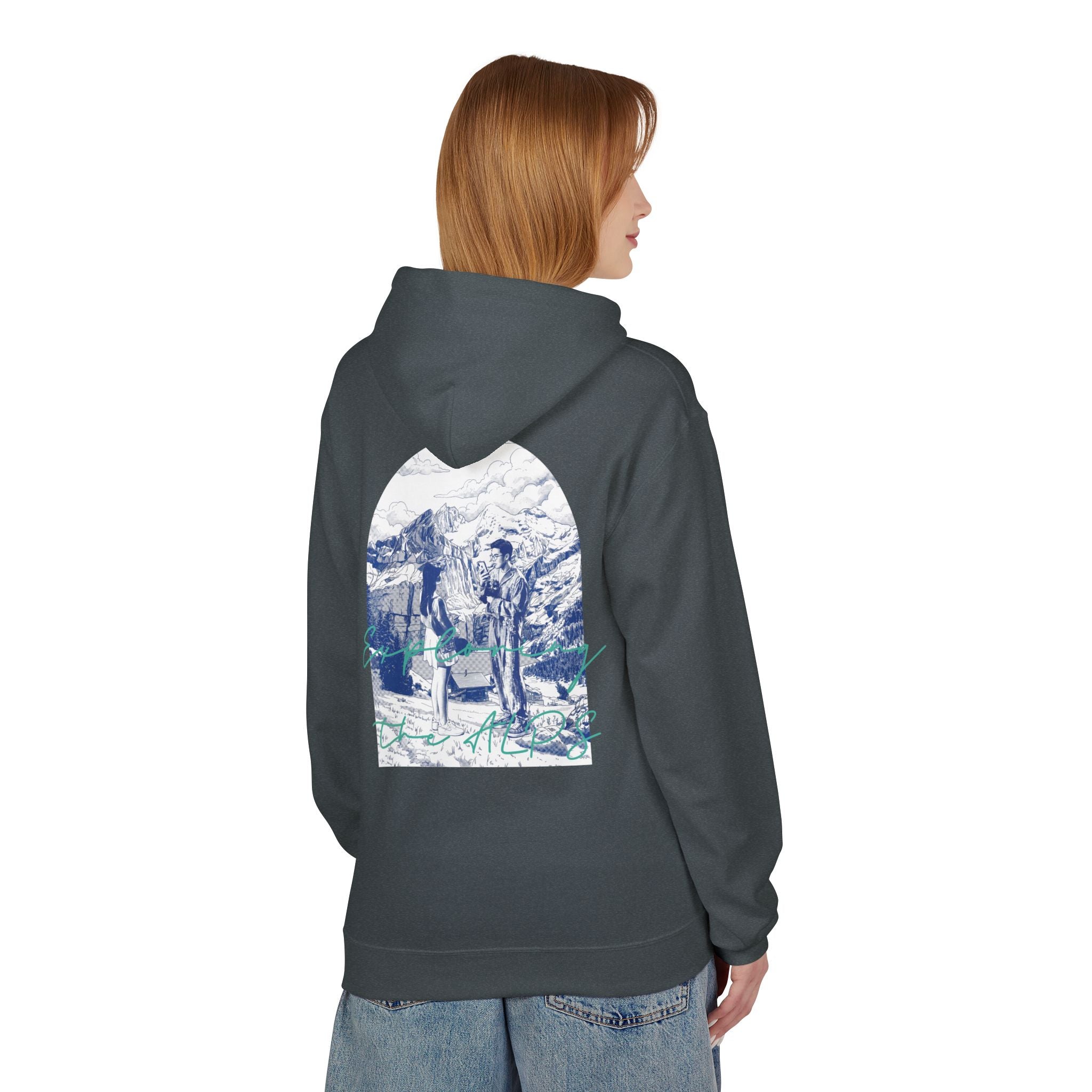 Mountain Travel Hoodie | Adventure Landscape Graphic Pullover