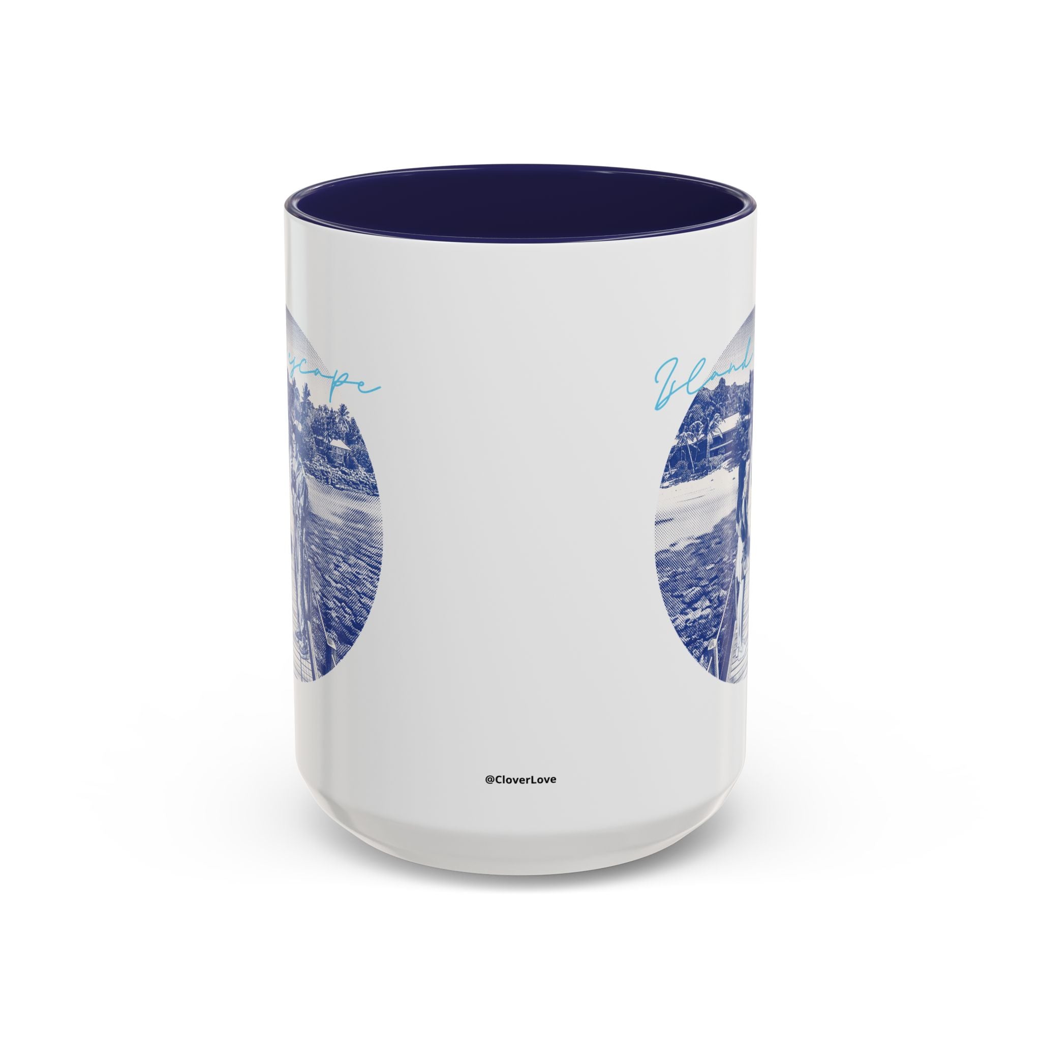Island Escape Travel Mug - Tropical Beach Coffee Cup for Travelers