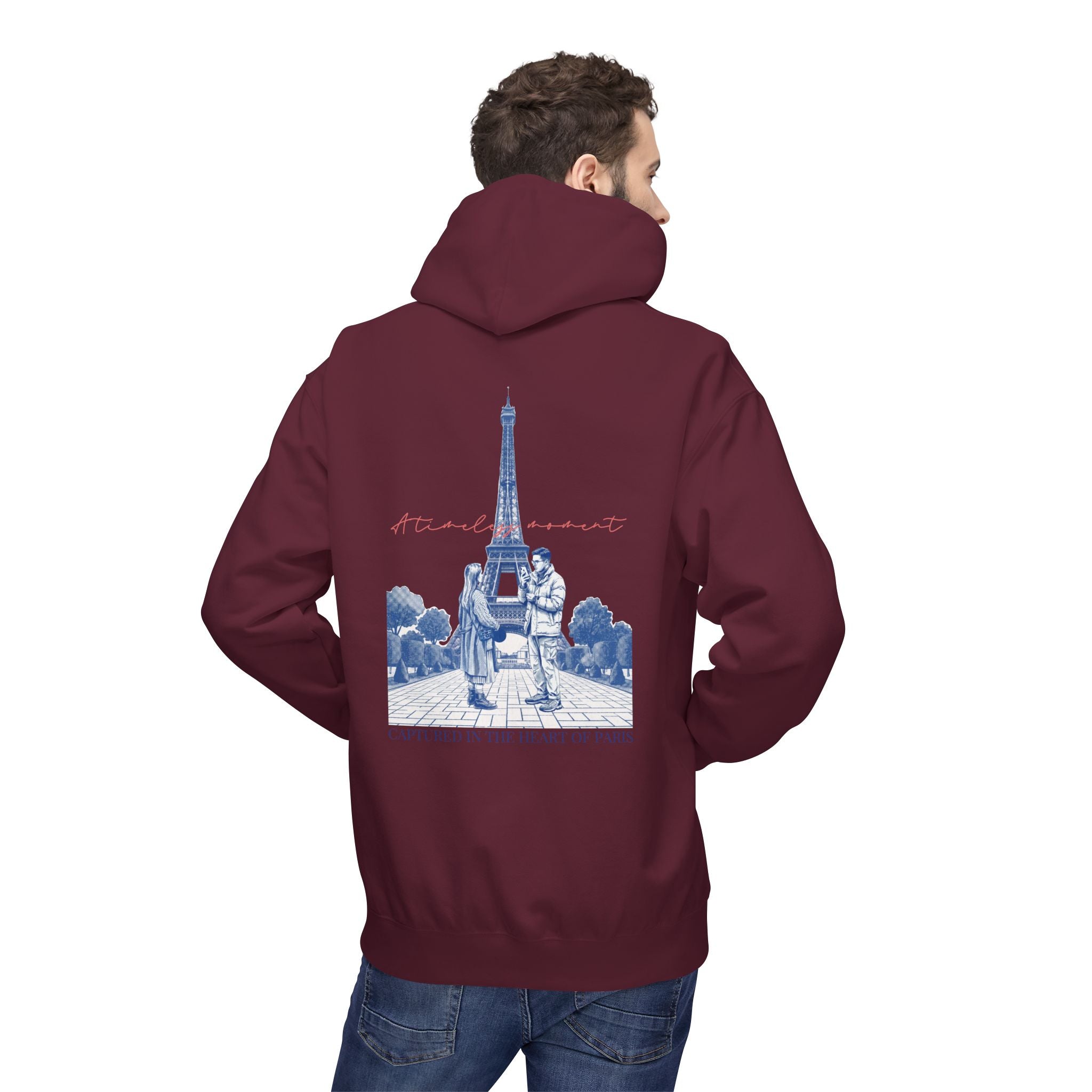 Paris Eiffel Tower Hoodie | Romantic Travel Graphic Sweatshirt
