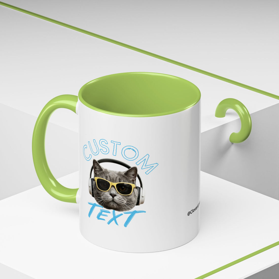 Chill Cat Summer Mug | Personalized Cat Photo Coffee Cup With Custom Text