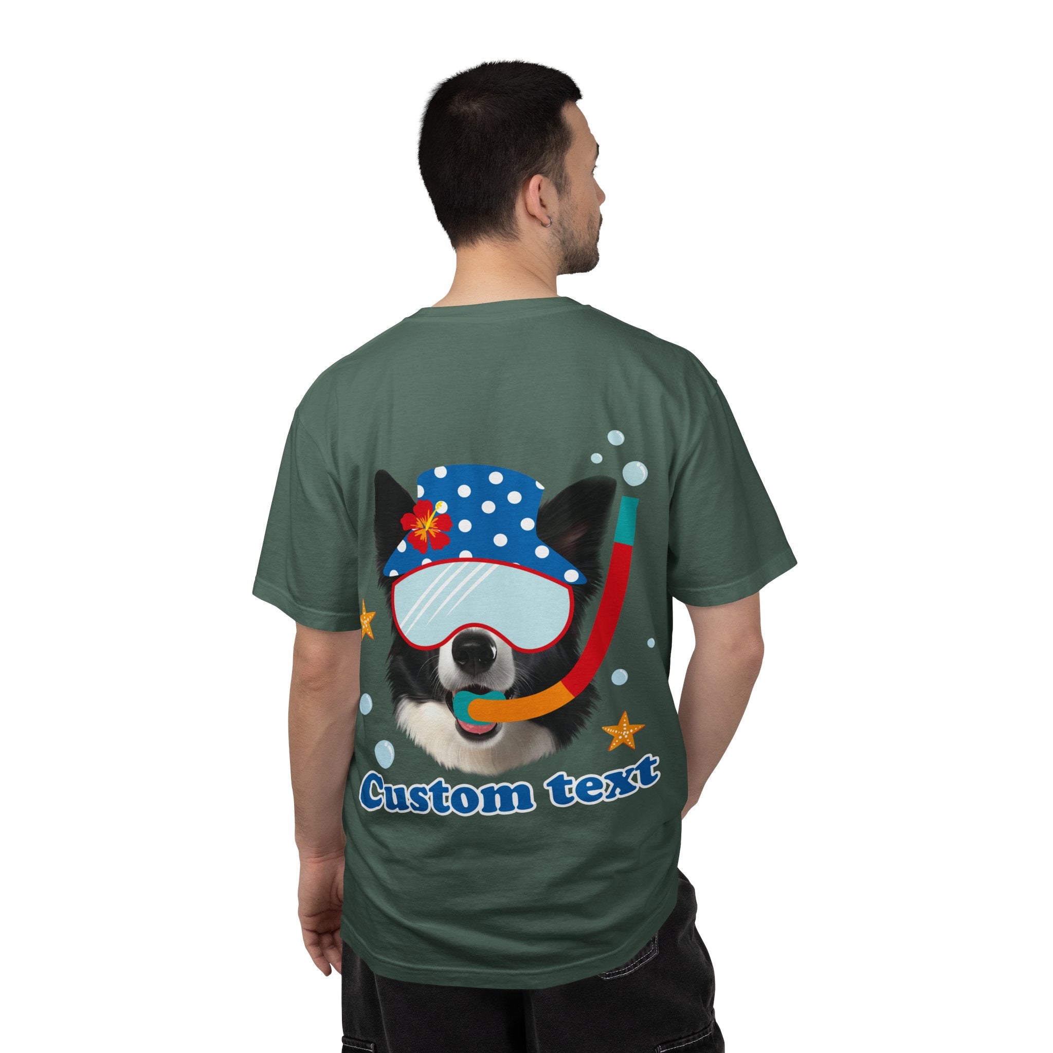 Custom Dog Summer T-Shirt - Funny Beach Diving Dog Tee, Dog Lover Gift