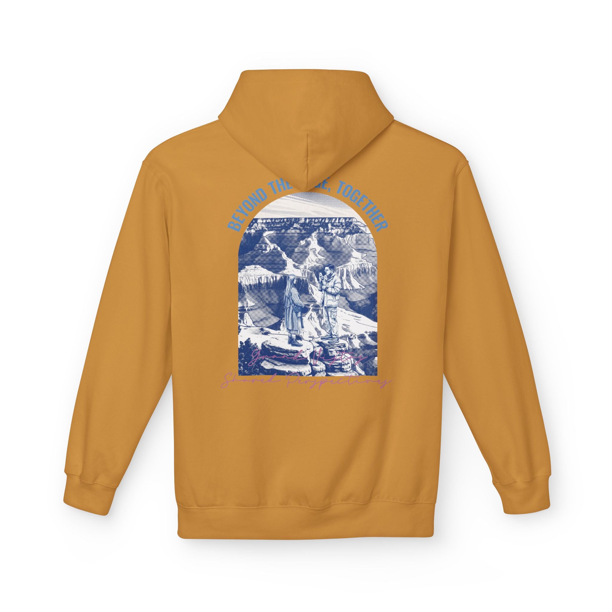 Beyond The Horizon Custom Travel Hoodie, Scenic Landmark Couple Gift