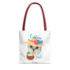 Summer Cat Tote Bag | Personalized Pet Photo Canvas Bag
