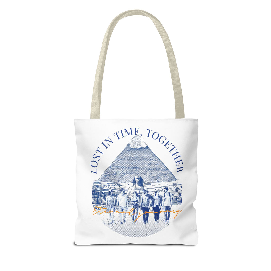 Egypt Pyramid Tote Bag | Vintage Travel Explorer Canvas Bag